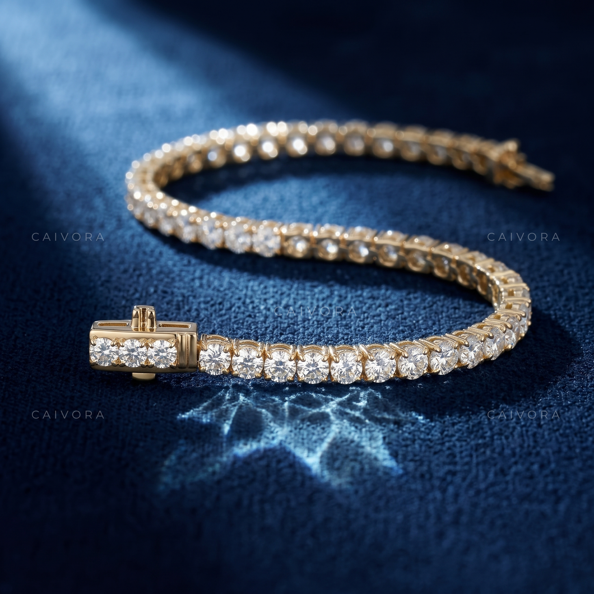 Floral Diamond Tennis Bracelet