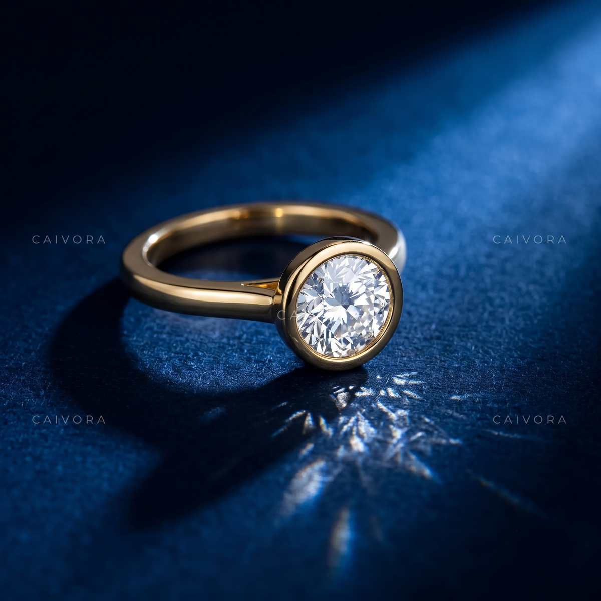 Portuguese Cut Bezel Engagement Ring