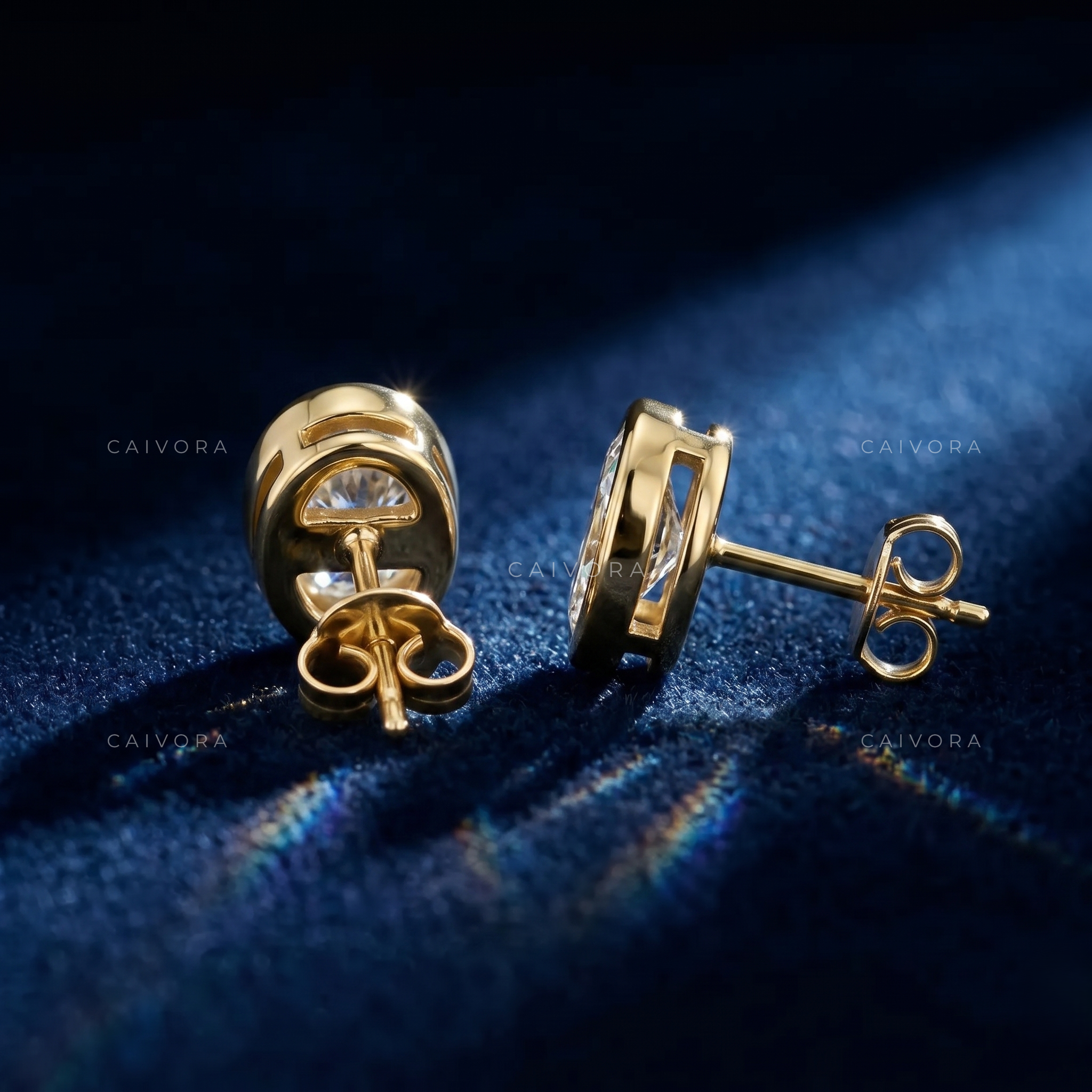 The Elara Oval Solitaire Studs