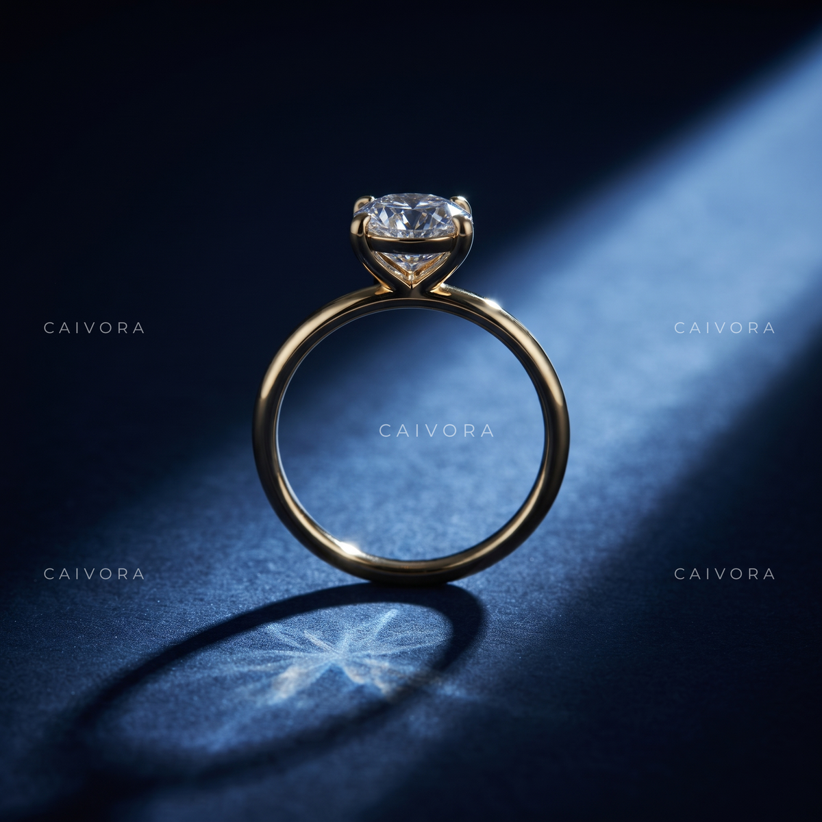 Round Cut Four Prong Classic Solitaire Engagement Ring