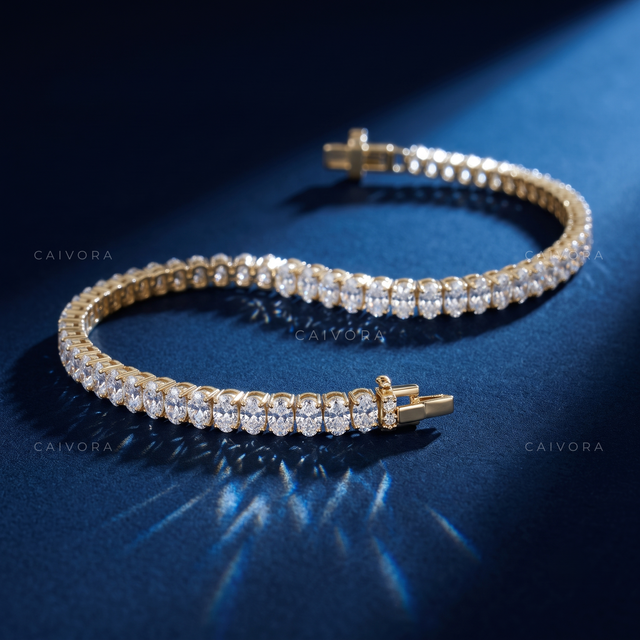 Graceful Oval Tennis Bracelet