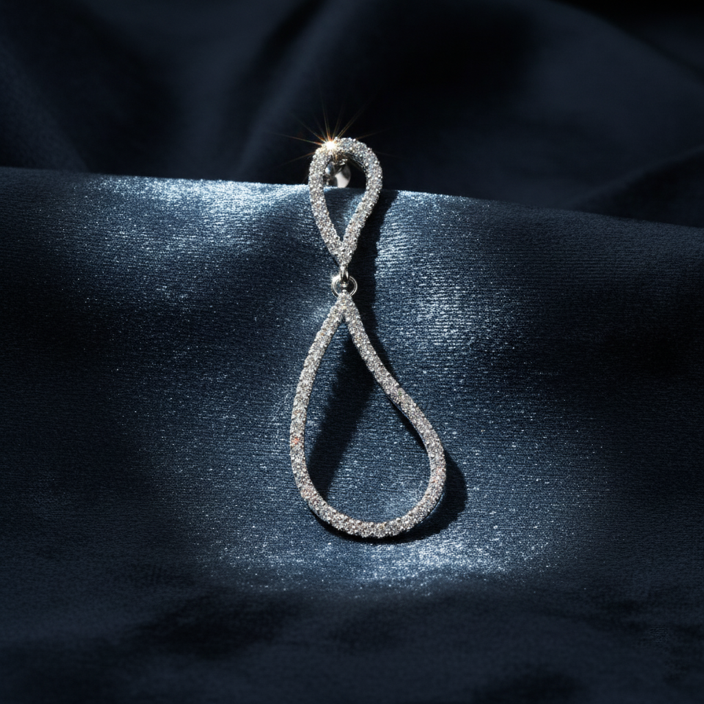 Glittering Symbolic Diamond Earrings