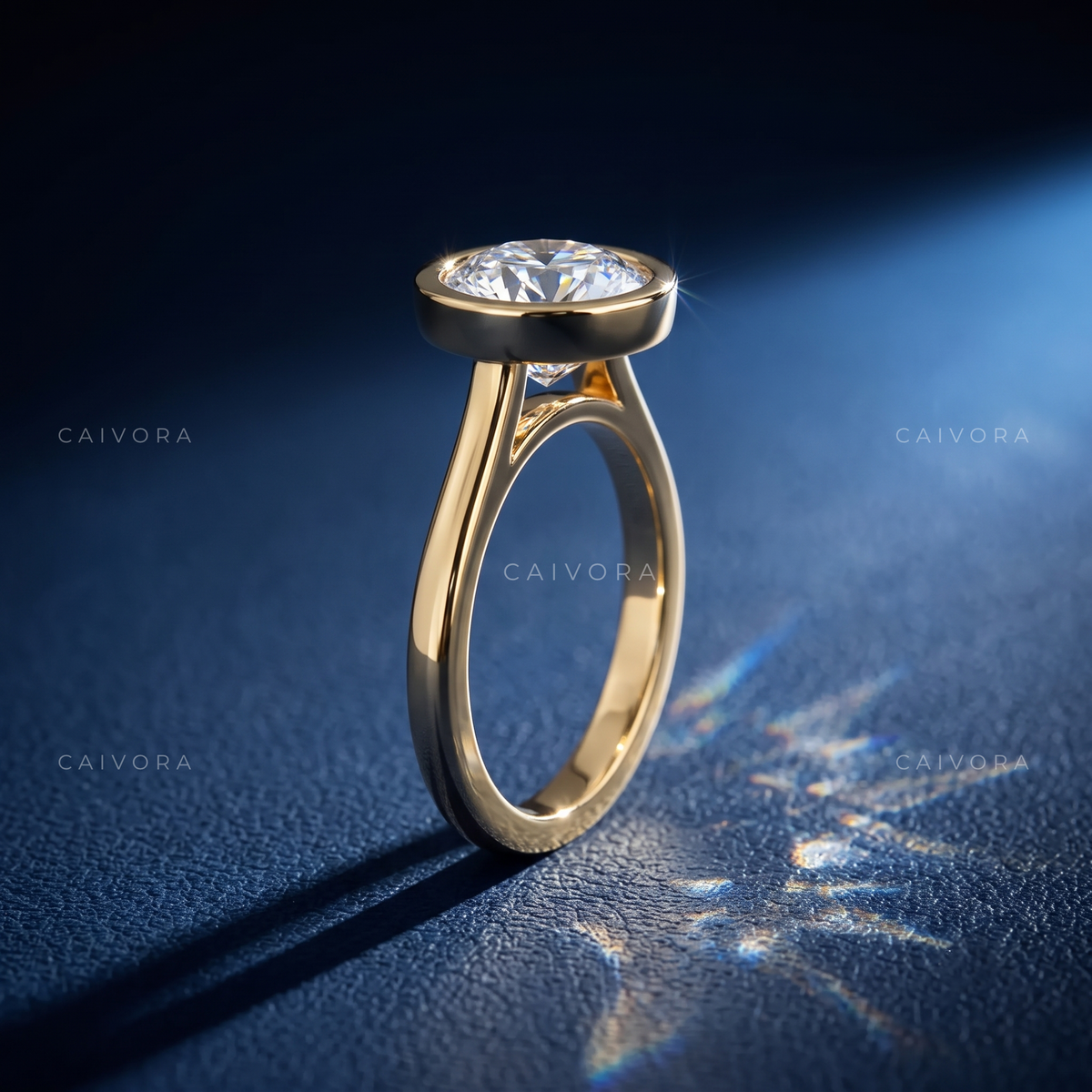Portuguese Cut Bezel Engagement Ring