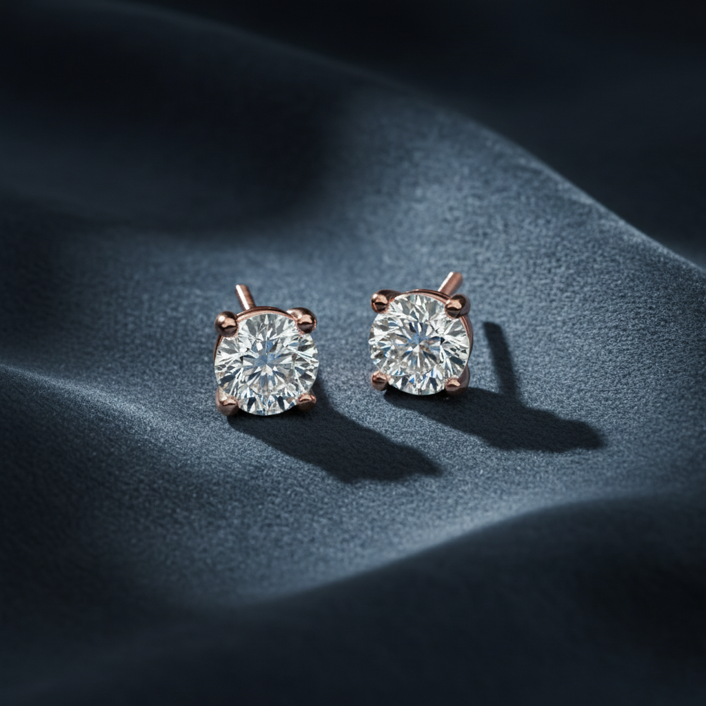 Classic Brilliance Round Diamond Studs Earrings