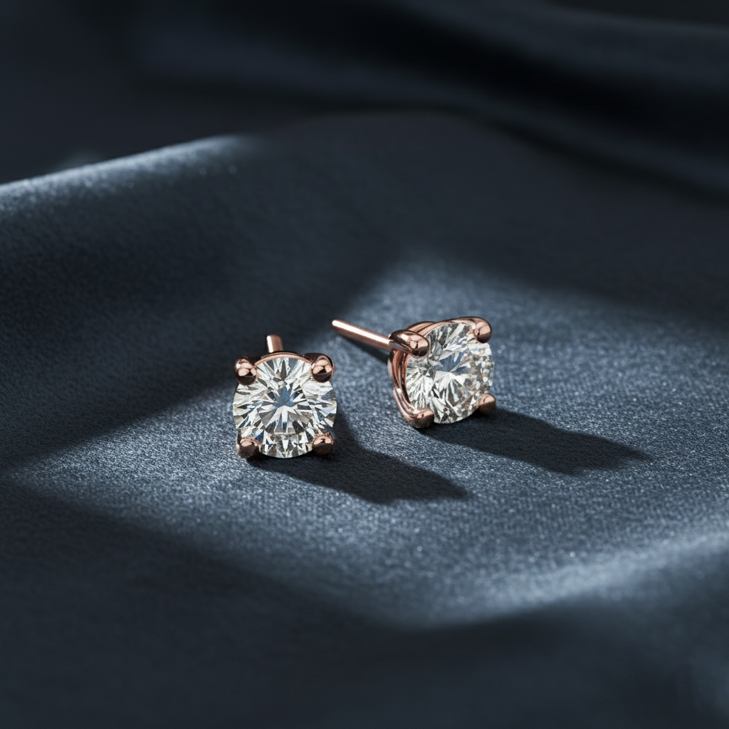 Classic Brilliance Round Diamond Studs Earrings