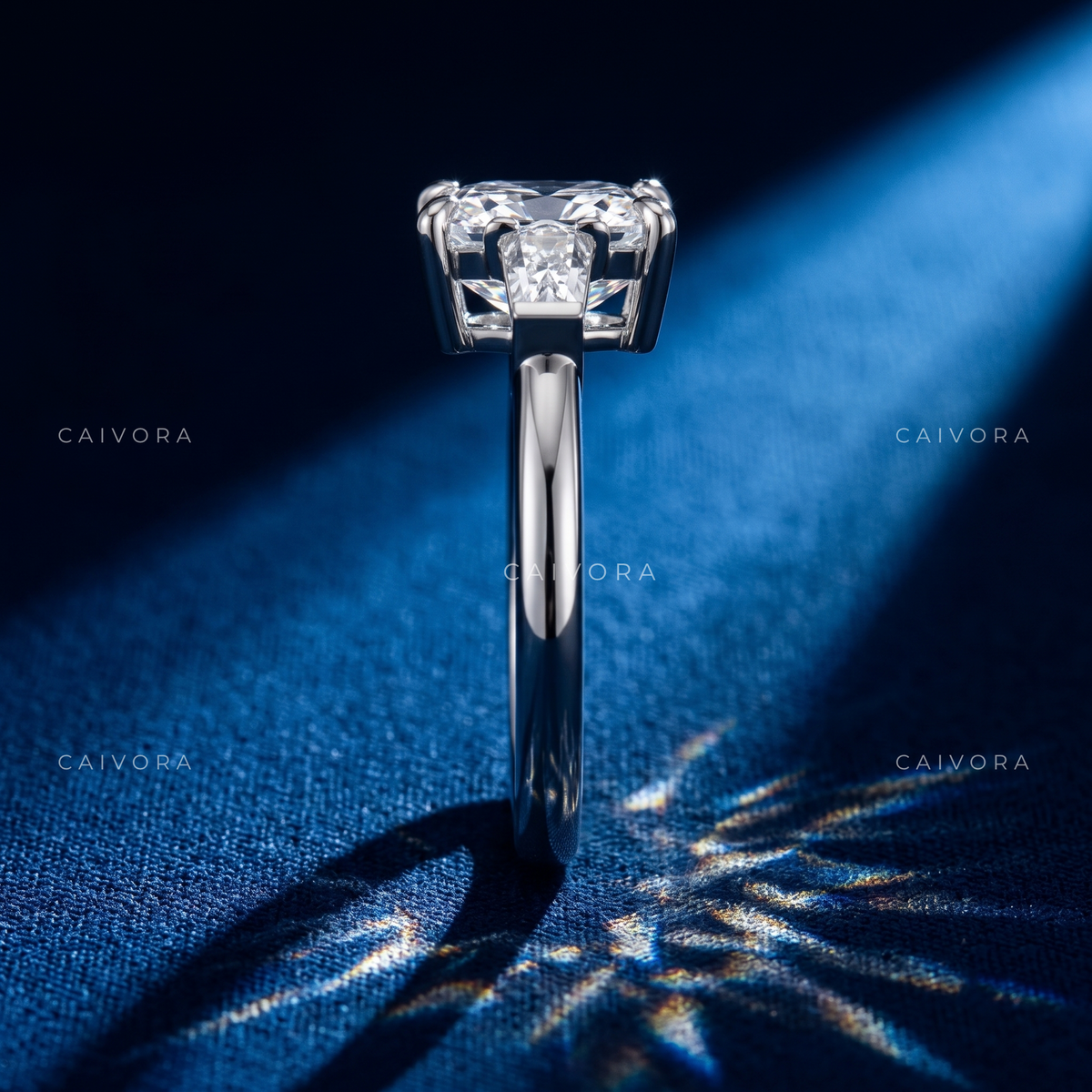 Graceful Proportions with an Elongated Cushion Cut Center