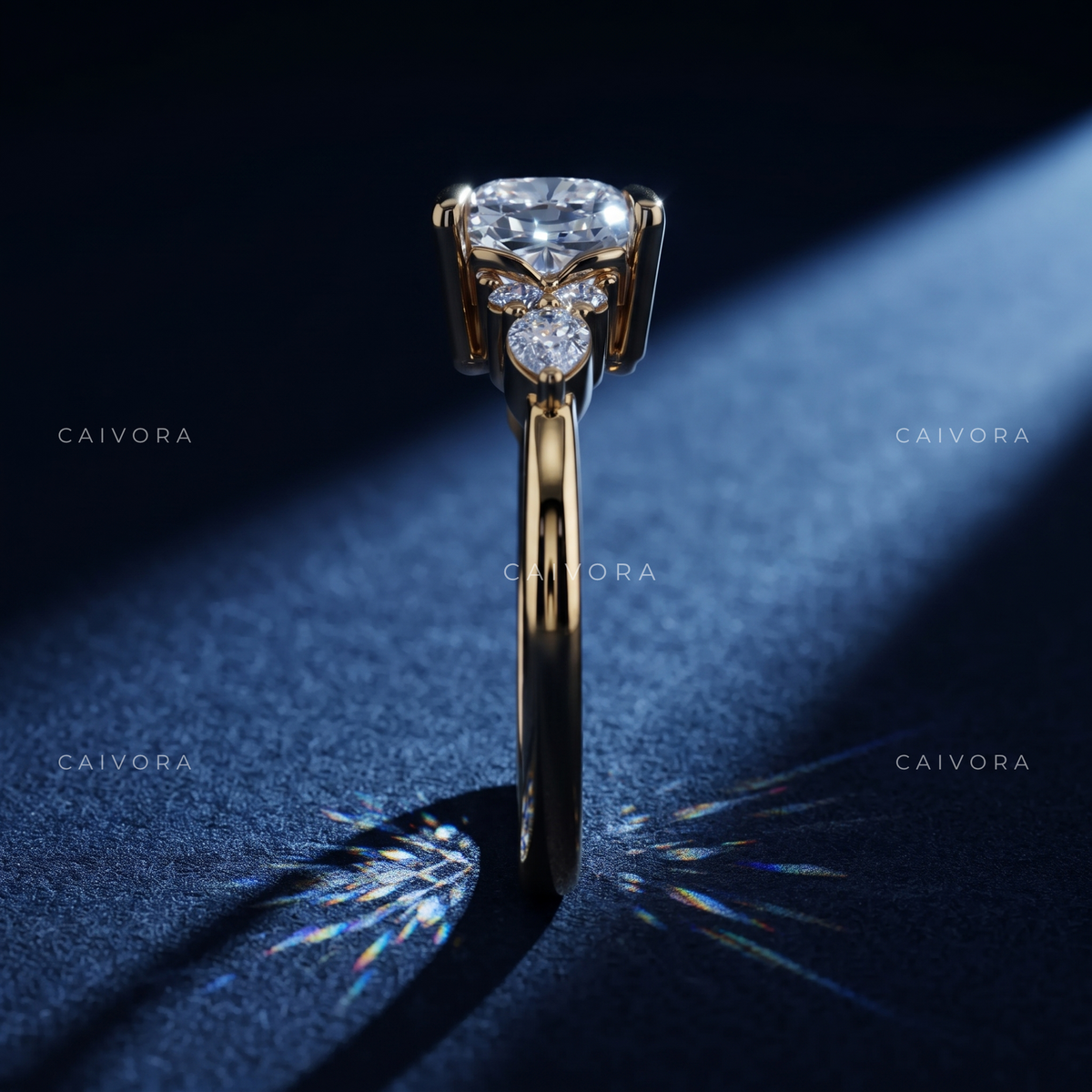 Timeless Triana Engagement Ring Designed with a Cushion Cut Center