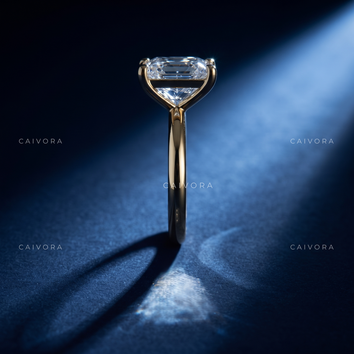 Princess Cut Four Prong Solitaire Engagement Ring