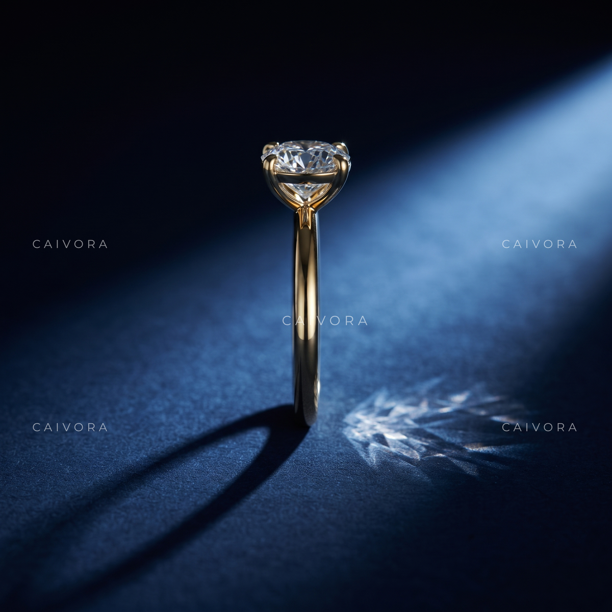 Round Cut Four Prong Classic Solitaire Engagement Ring