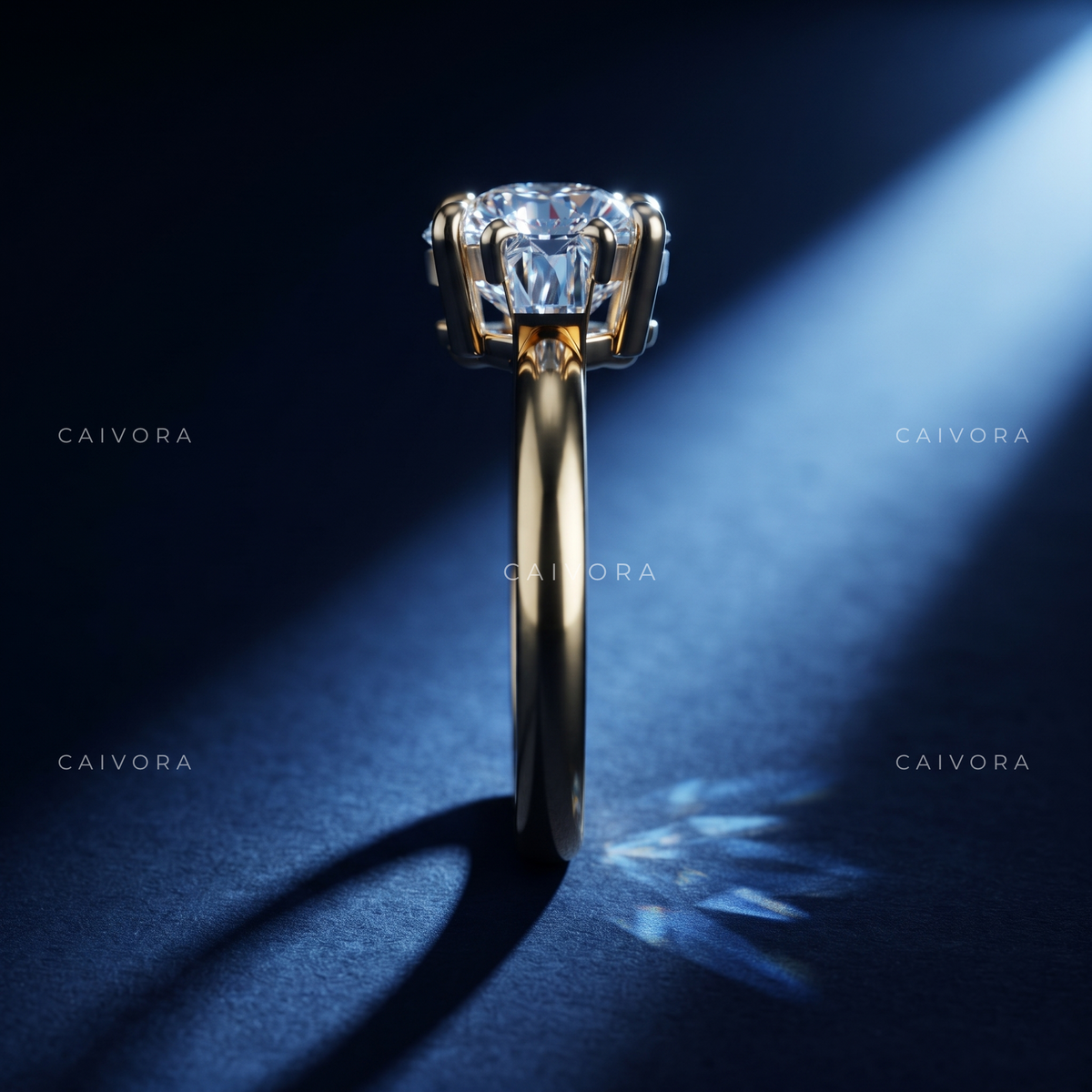 Classic Brilliance with a Geometric Diamond Frame