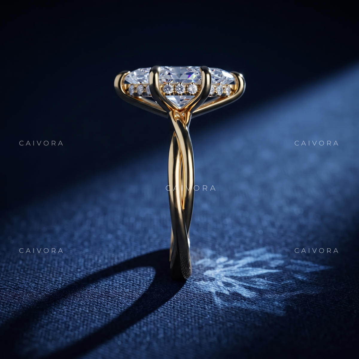 Distinctive Geometry with a Hexagonal Marquise Center