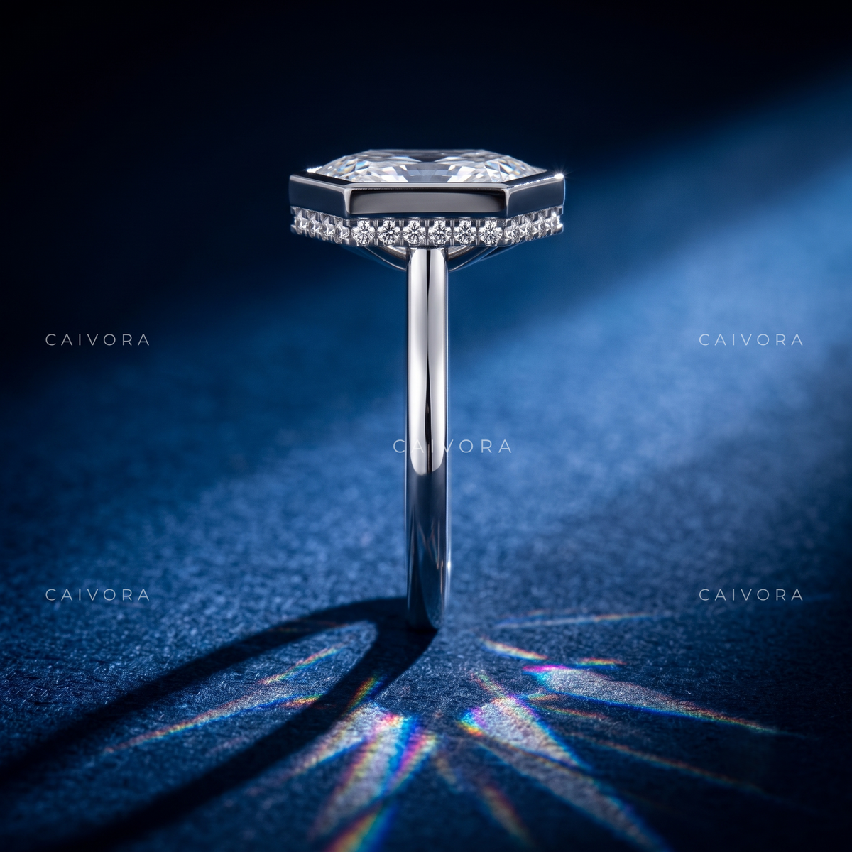 Contemporary Geometry with an Elongated Hexagon Center