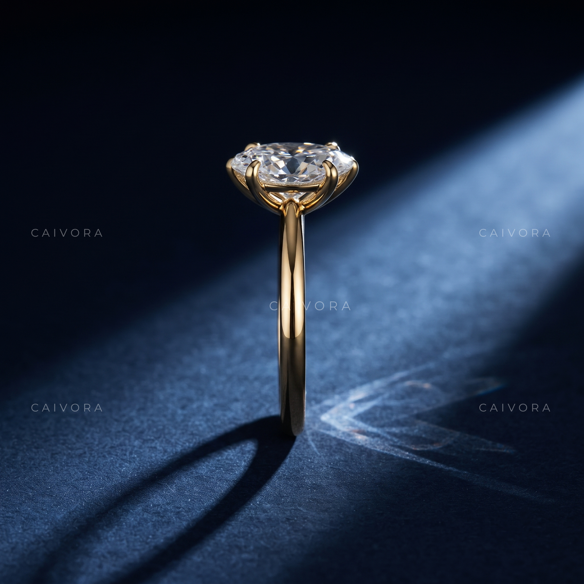 Oval Cut Hidden Halo Pavé Tulip Engagement Ring
