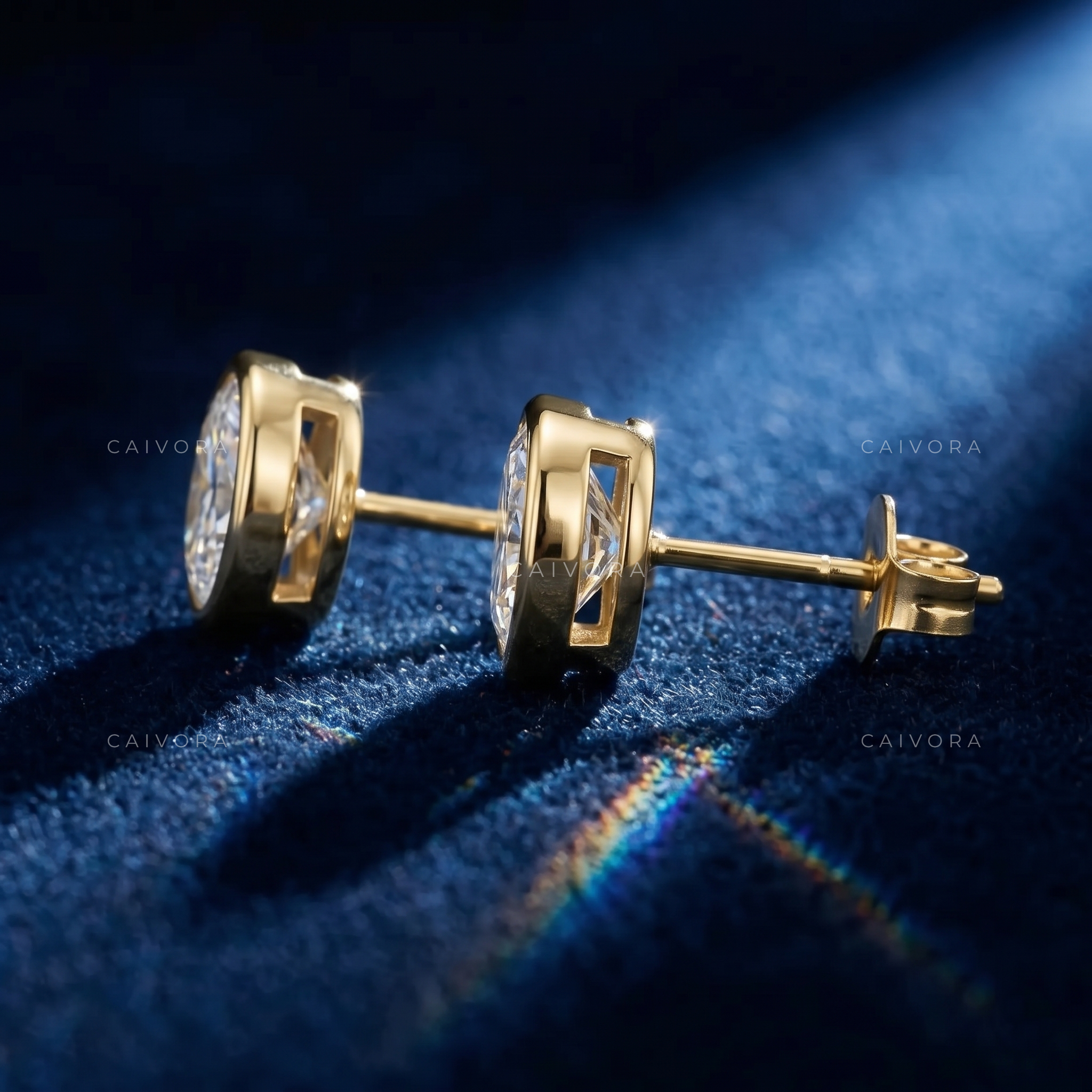 The Elara Oval Solitaire Studs