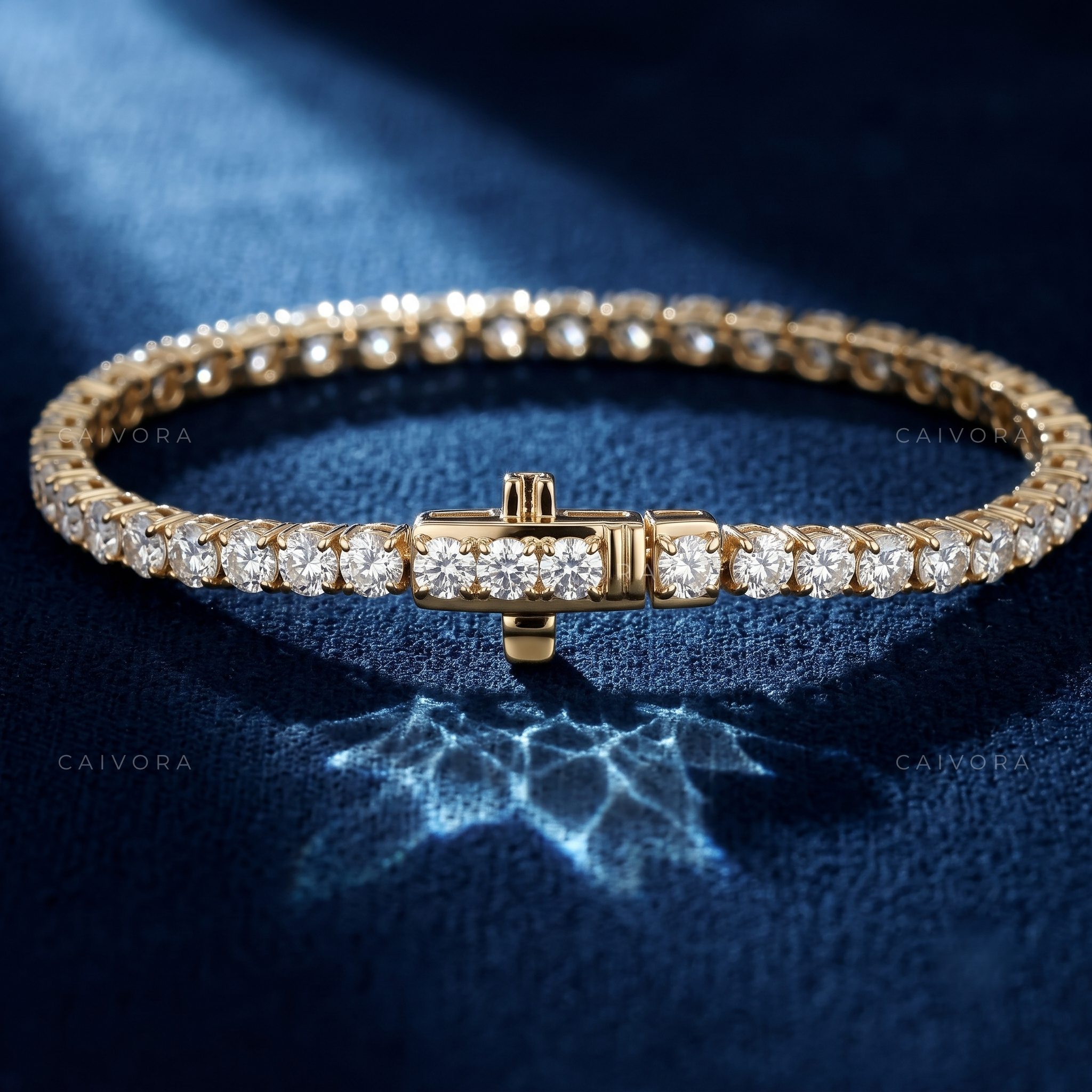 Floral Diamond Tennis Bracelet