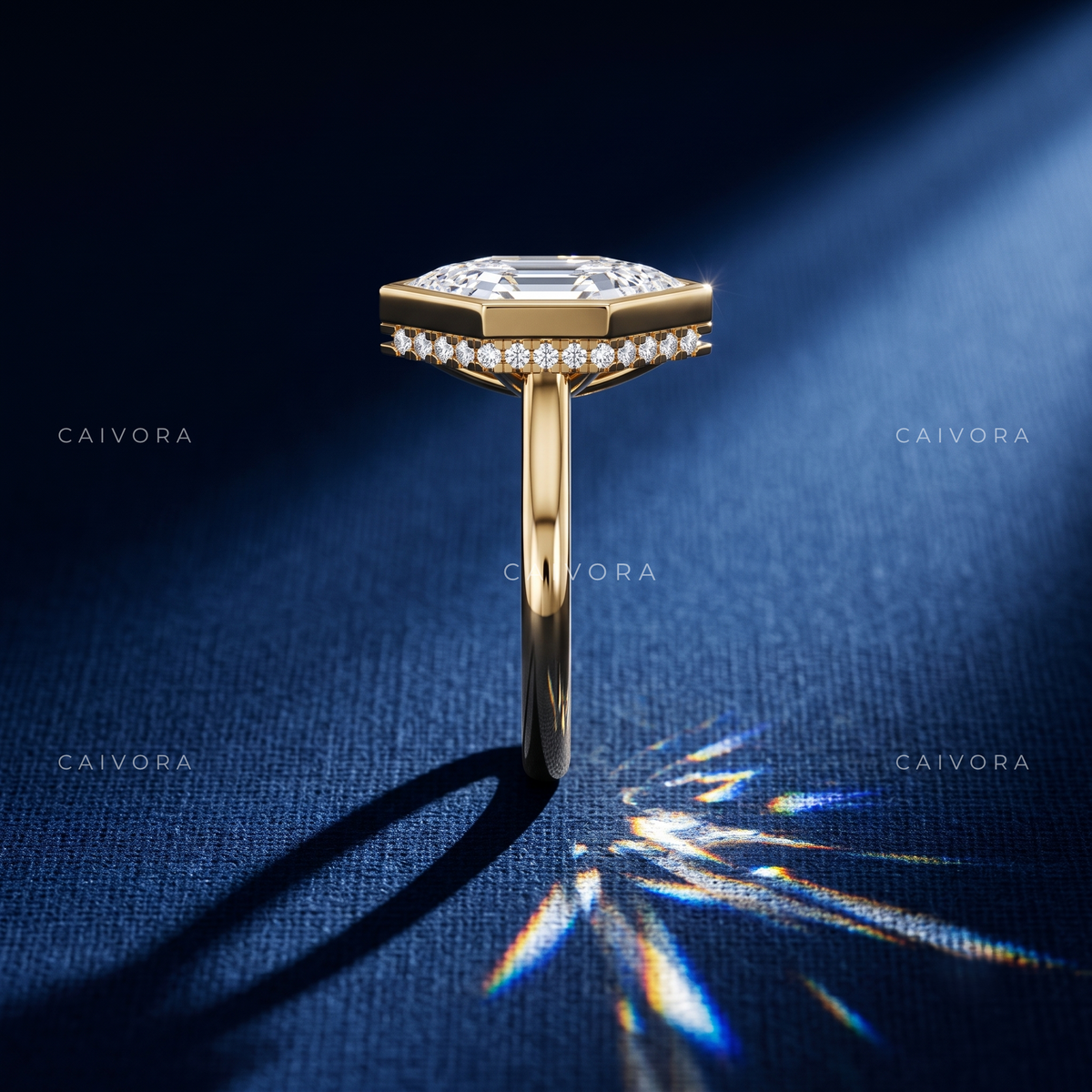 Geometric Sophistication with a Hexagon Cut Center