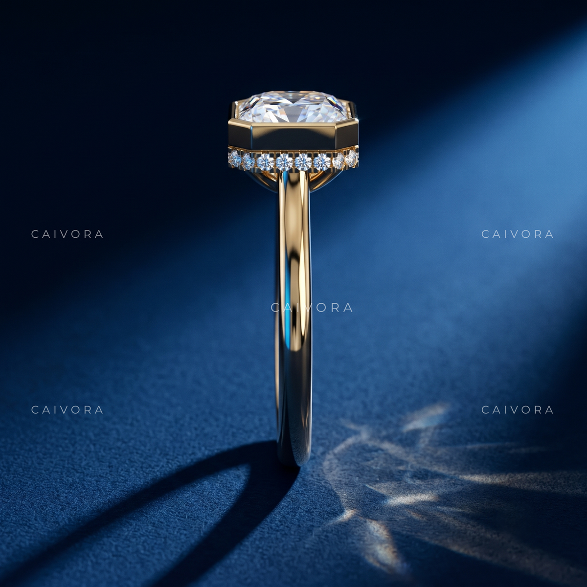 Art Deco Character with an Asscher Cut Center