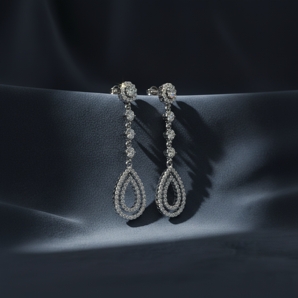 Contemporary Diamond Statement Drops