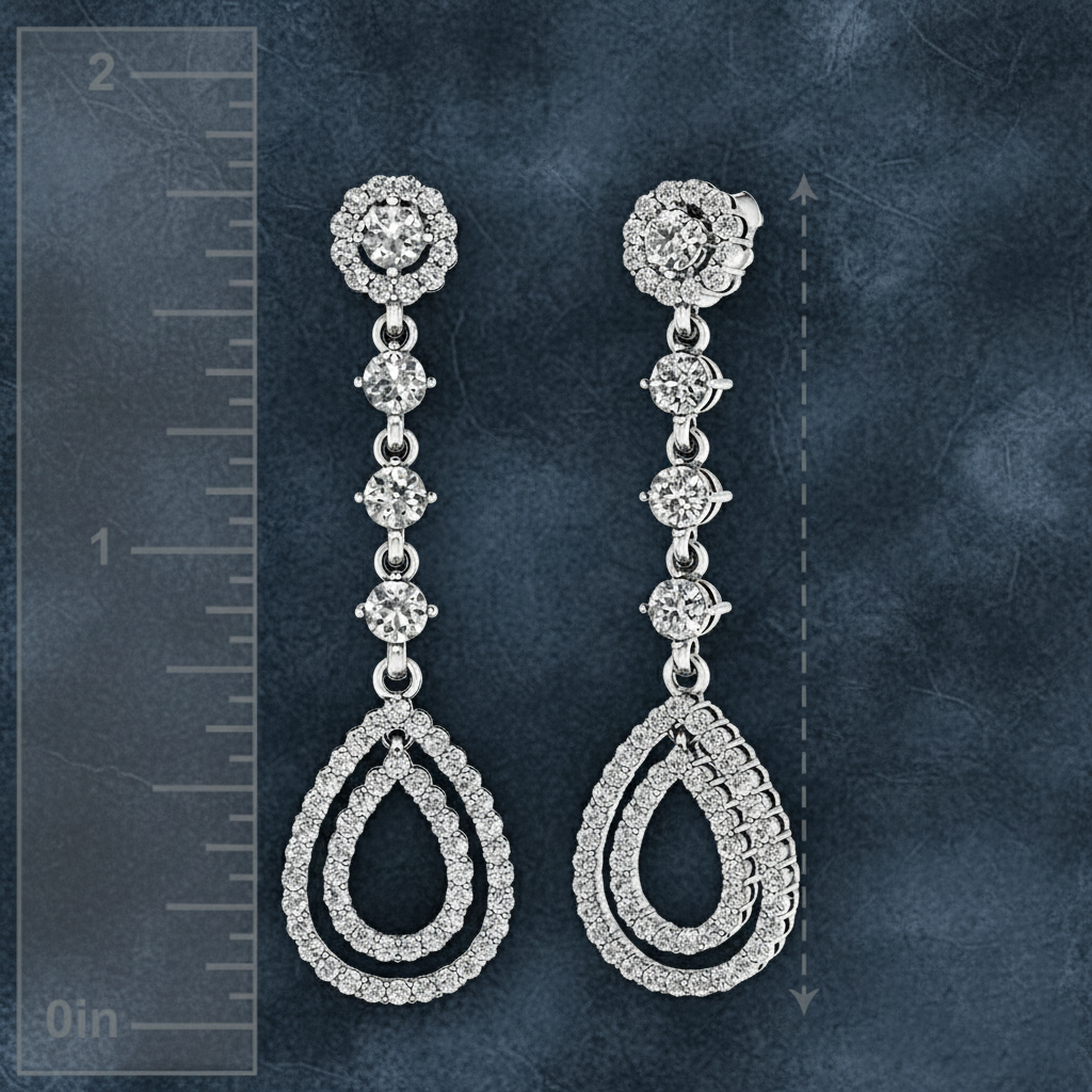 Contemporary Diamond Statement Drops