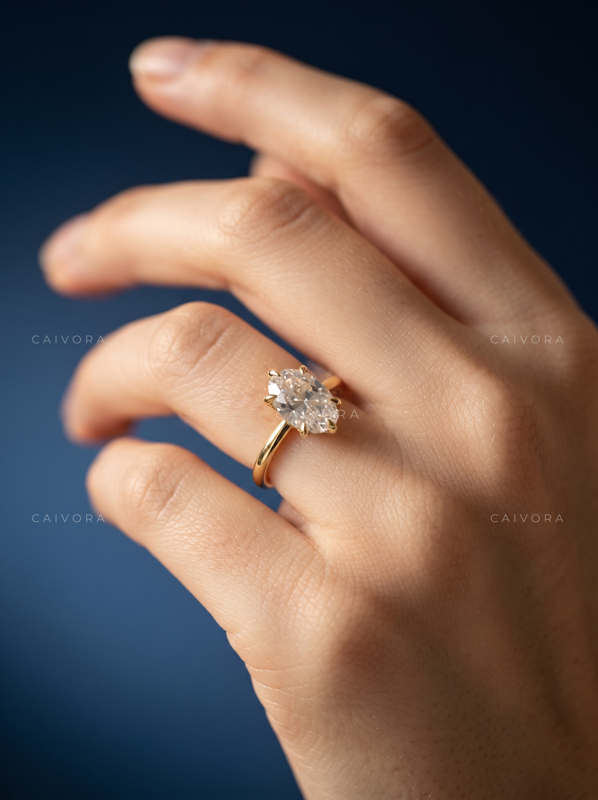 Oval Cut Hidden Halo Pavé Tulip Engagement Ring