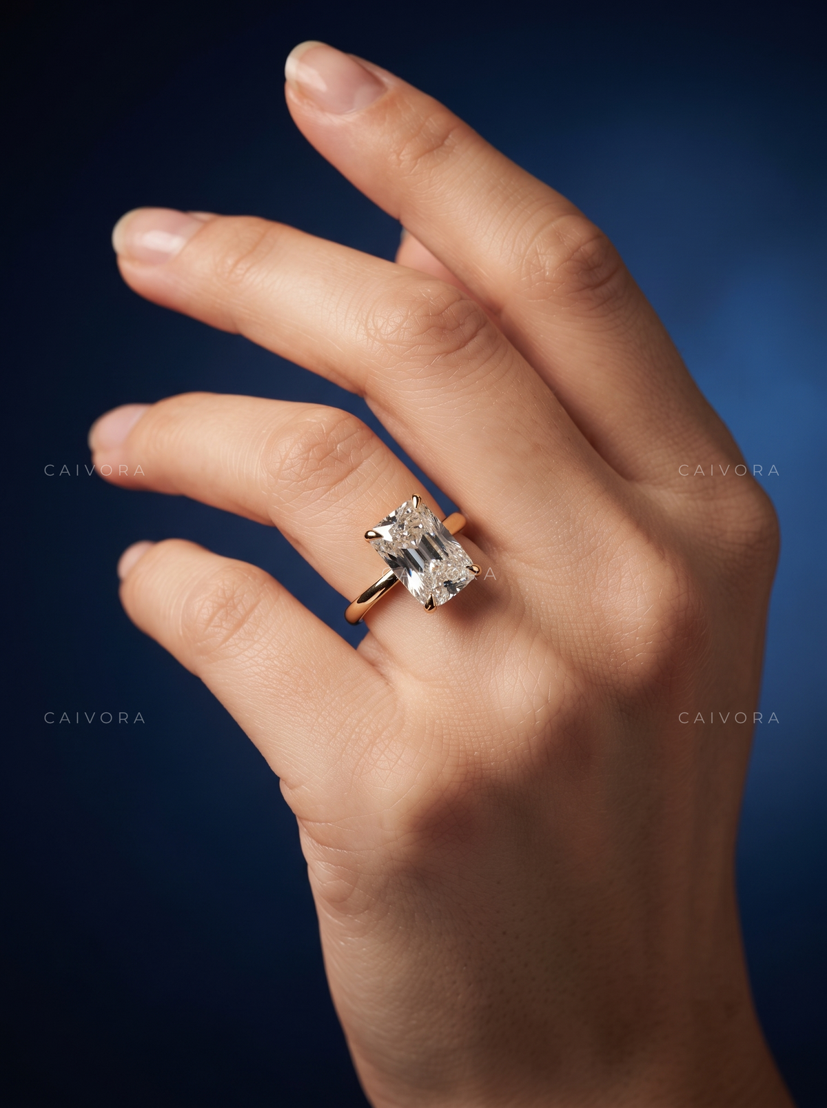 Old Mine Cut Hidden Halo Pavé Tulip Engagement Ring