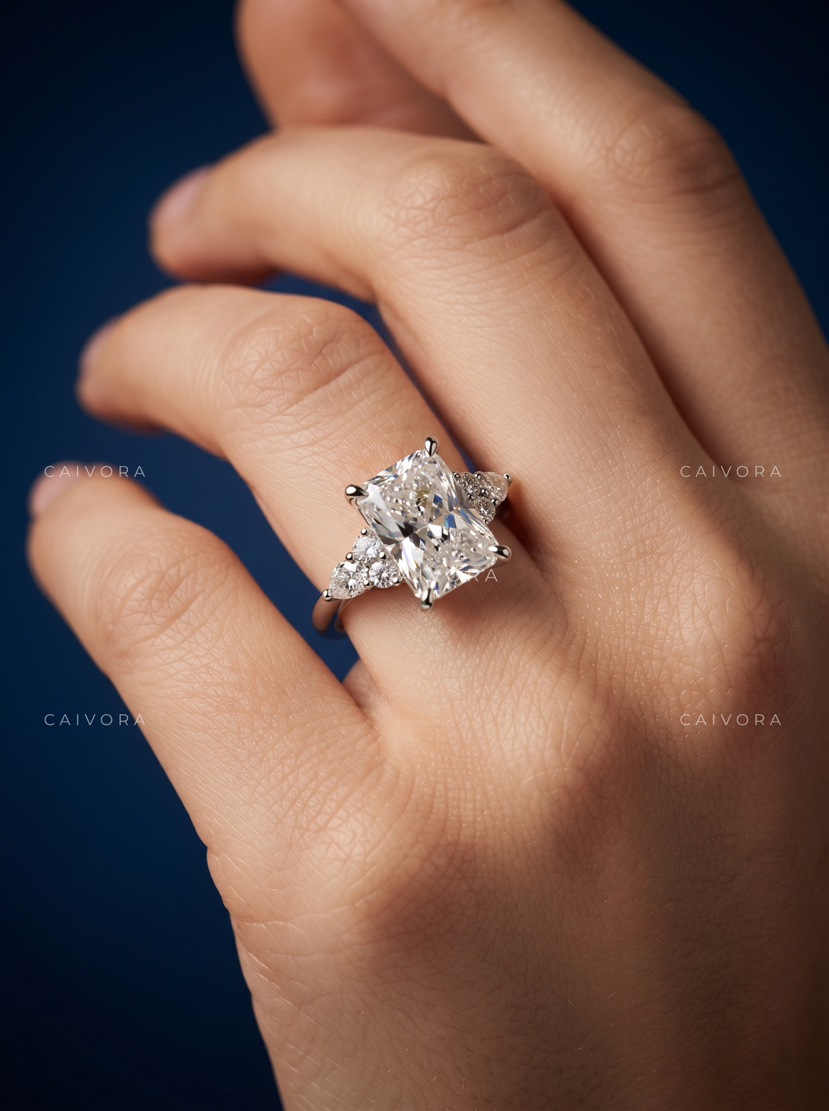 Latin-Inspired Engagement Ring with a Cushion Cut Center Diamond