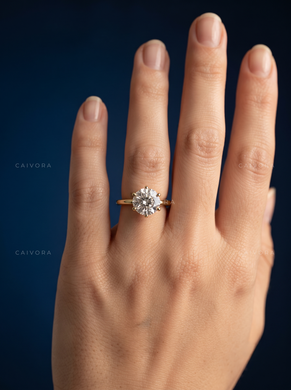 Portuguese Cut Hidden Halo Pavé Tulip Engagement Ring