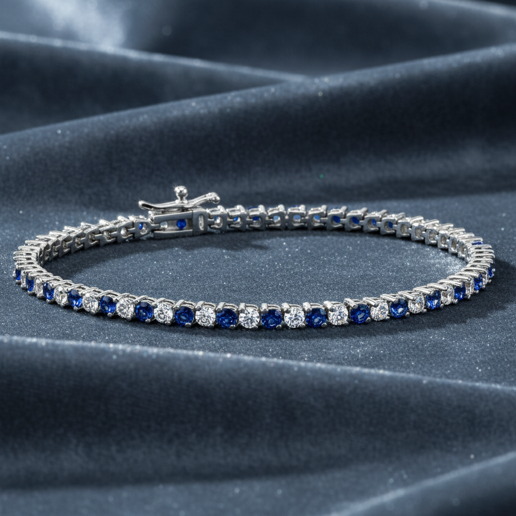 Gorgeous Sky Blue Topaz Gemstone Bracelet