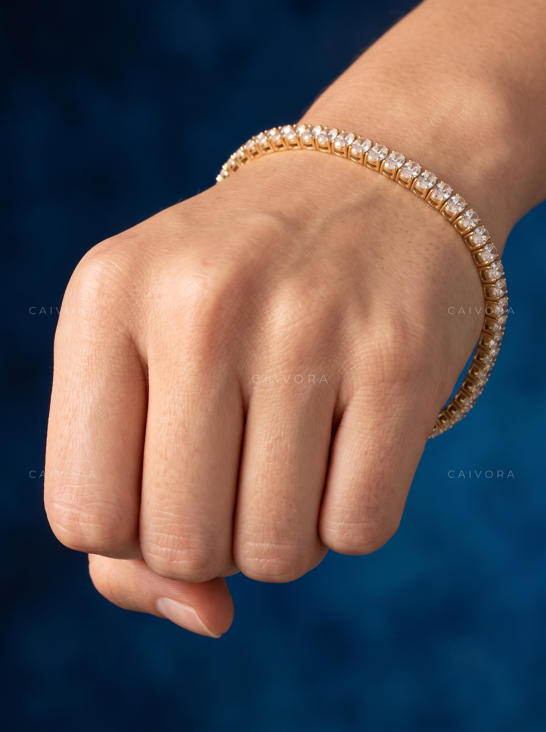 Graceful Oval Tennis Bracelet