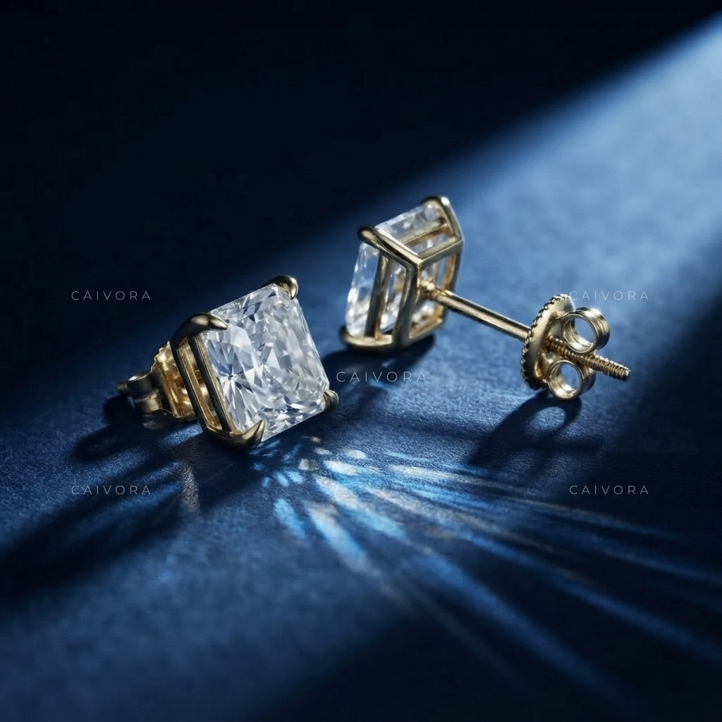 Concentric Facet Vintage-Modern Classic Earrings