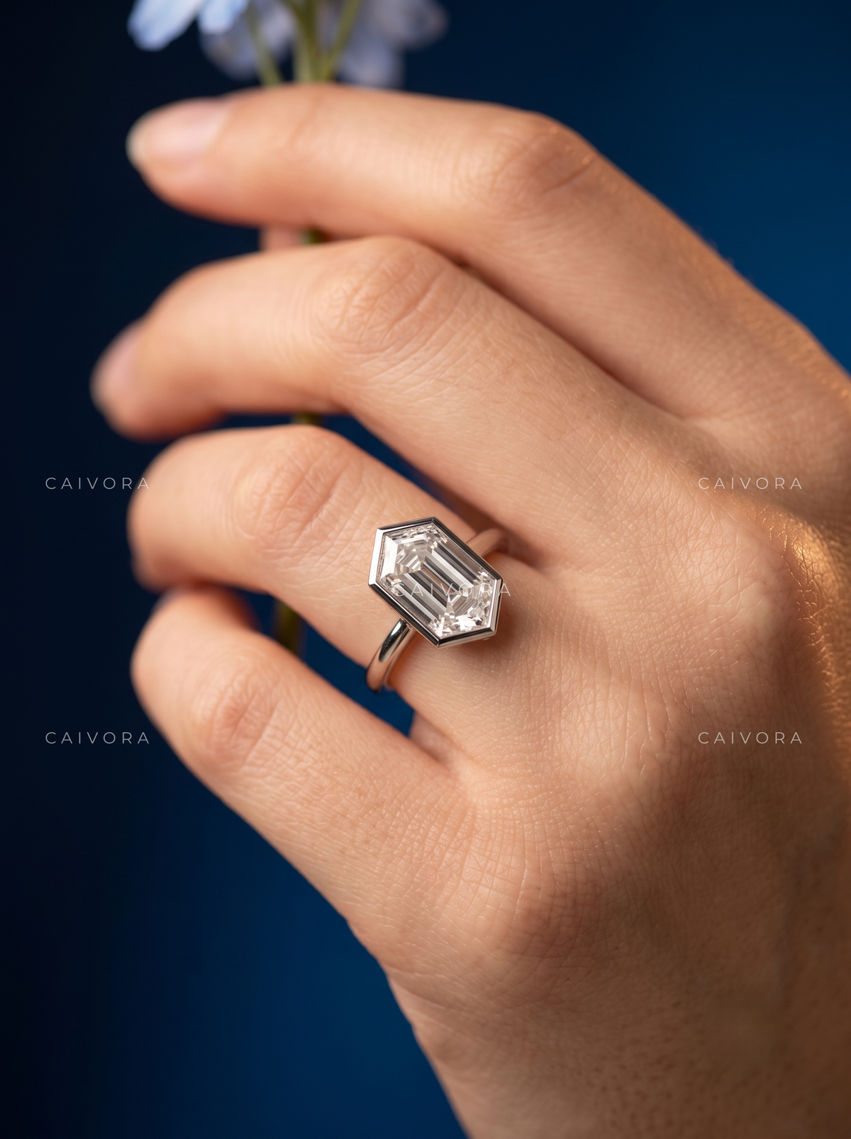 Contemporary Geometry with an Elongated Hexagon Center