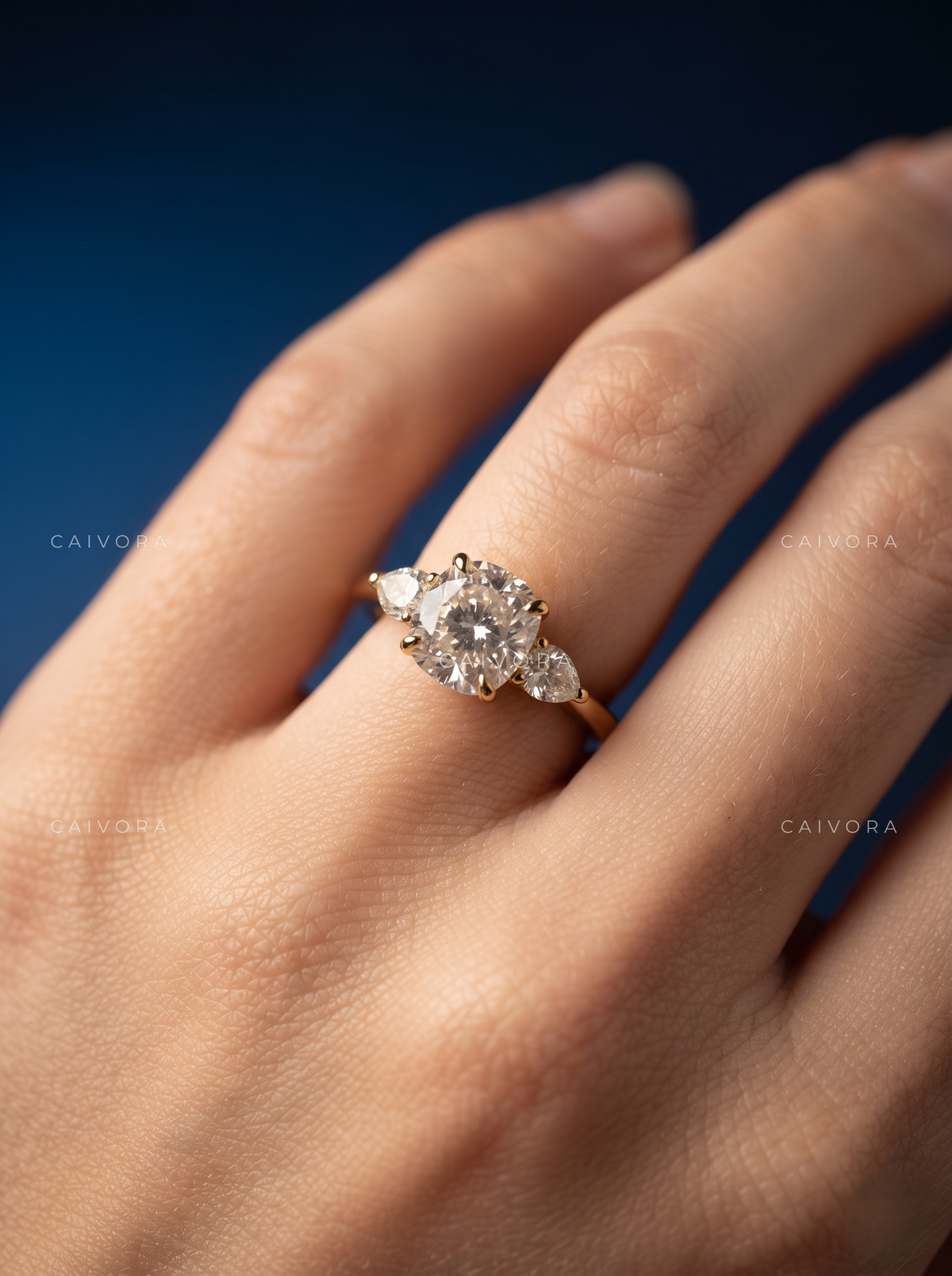 Contemporary Paloma Setting Showcasing a old mine cut Diamond