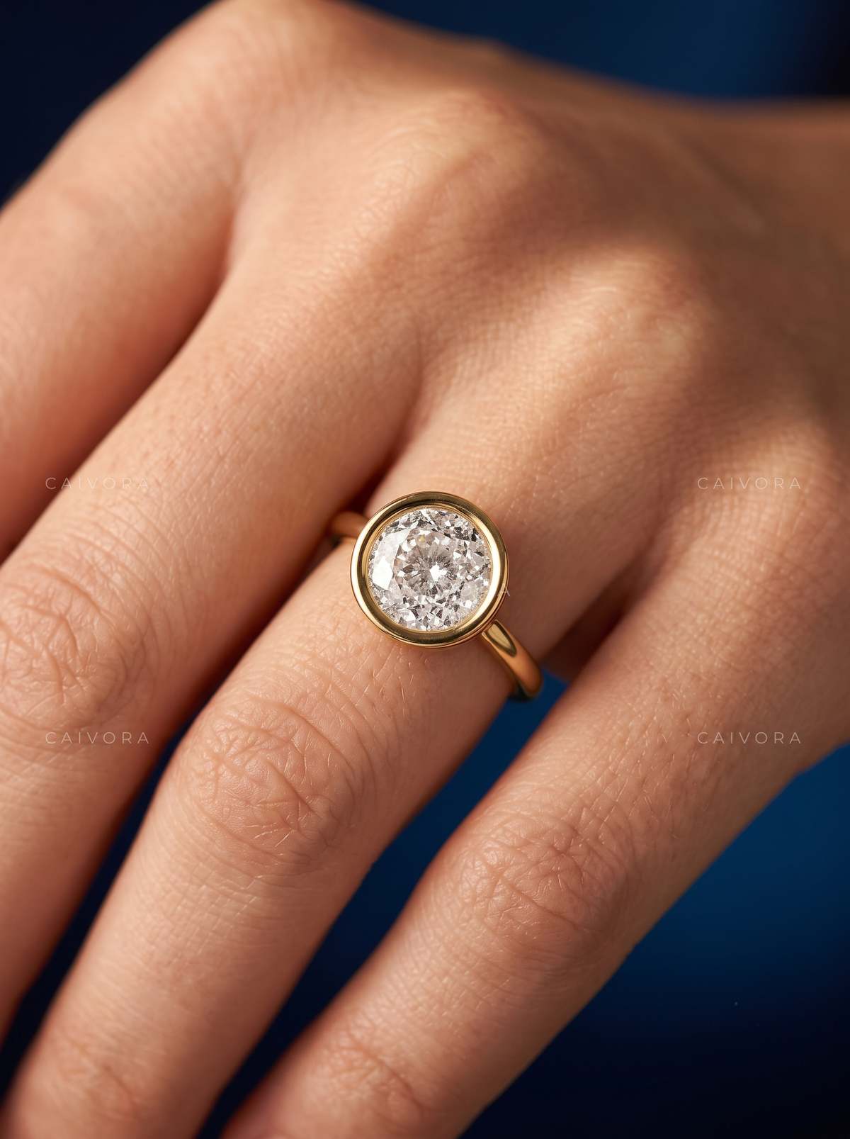 Portuguese Cut Bezel Engagement Ring