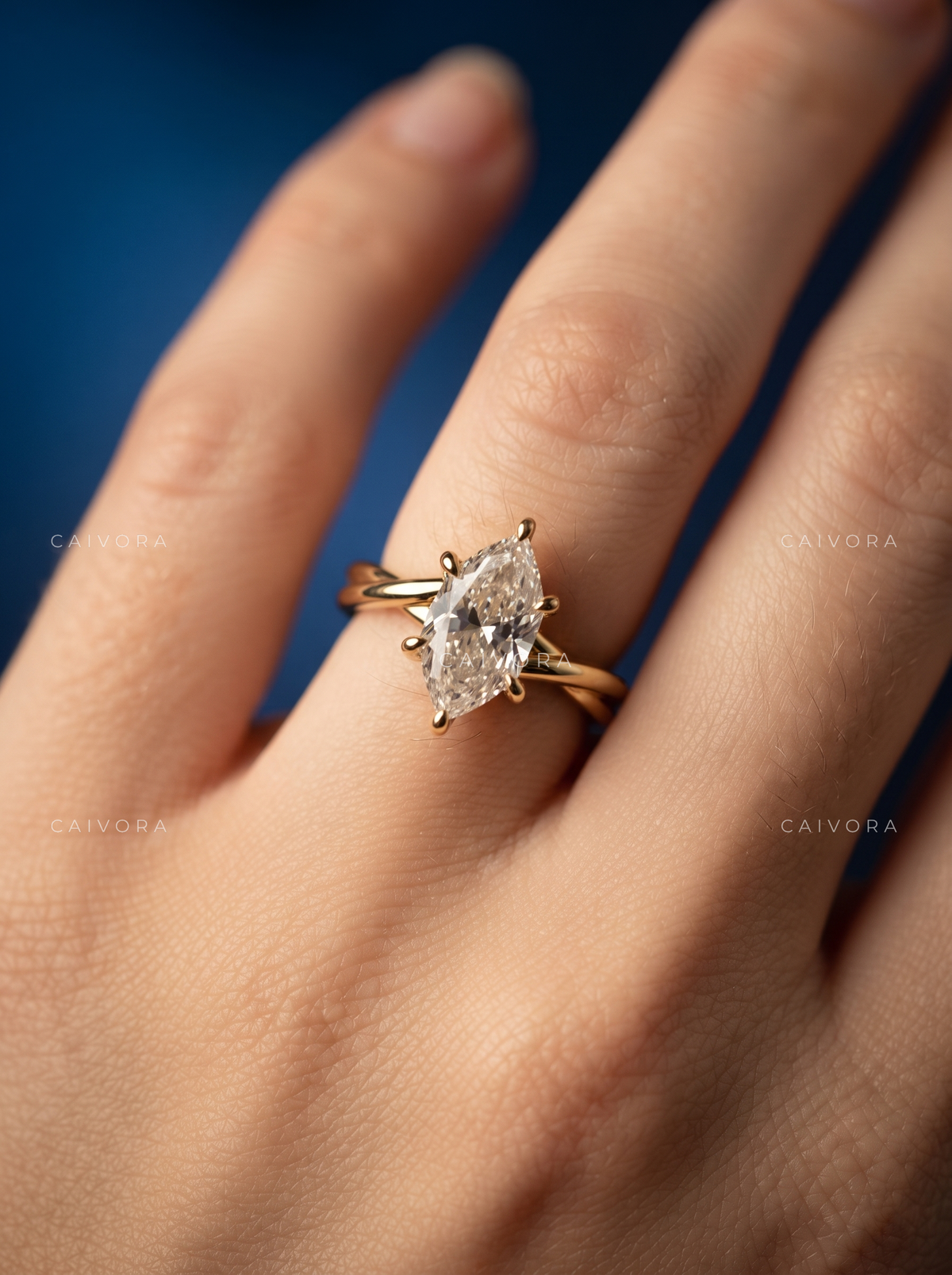 Distinctive Geometry with a Hexagonal Marquise Center
