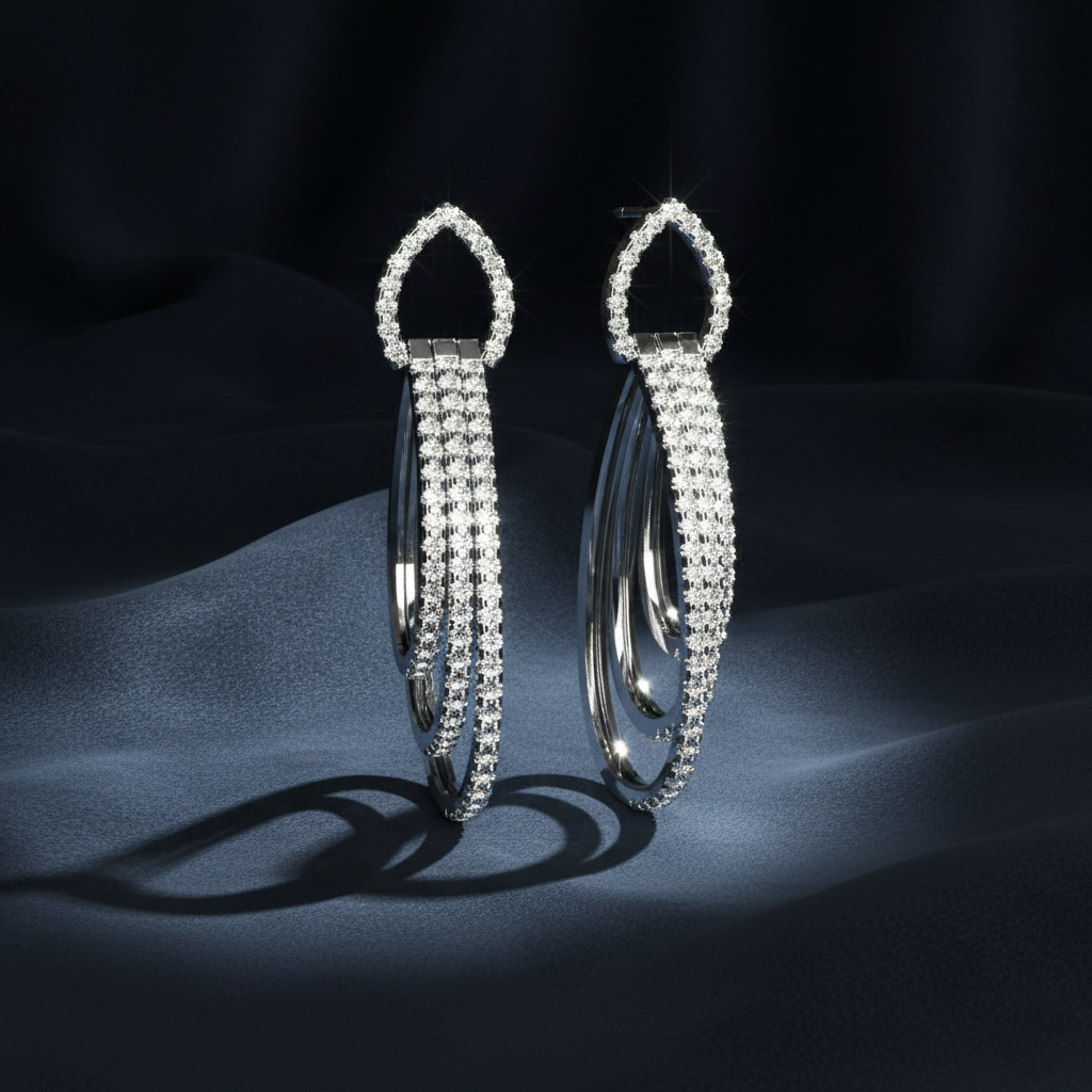 Arresting Multi-Hoop Statement Earrings