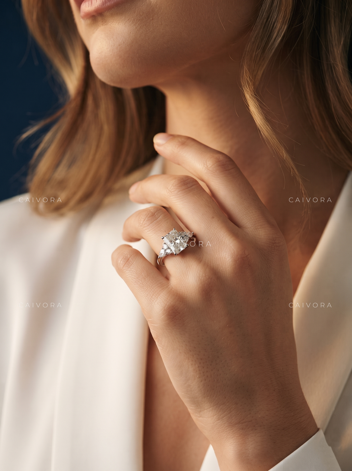Latin-Inspired Engagement Ring with a Cushion Cut Center Diamond