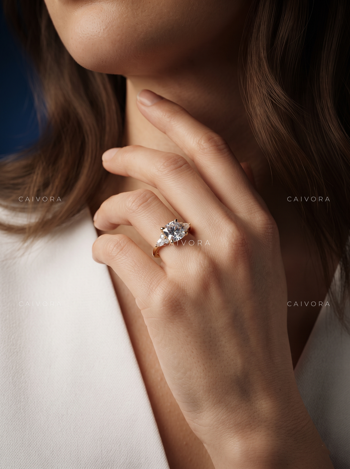 Timeless Triana Engagement Ring Designed with a Cushion Cut Center