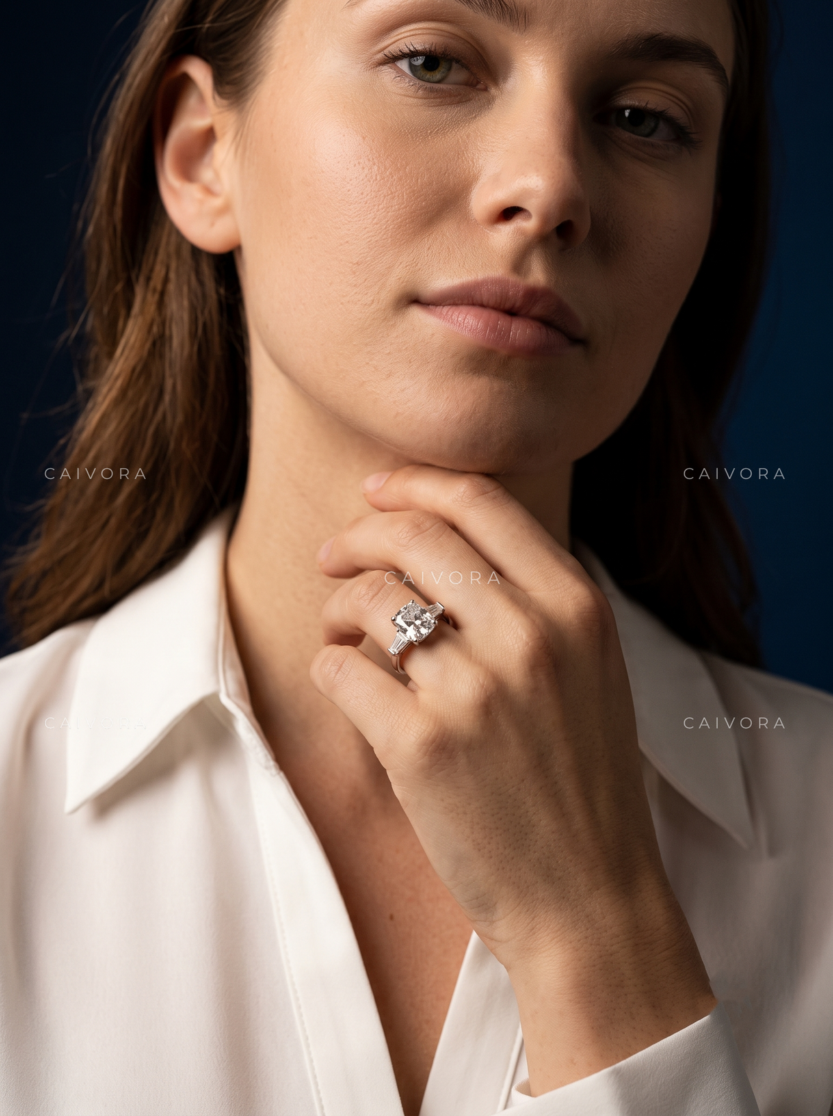 Graceful Proportions with an Elongated Cushion Cut Center