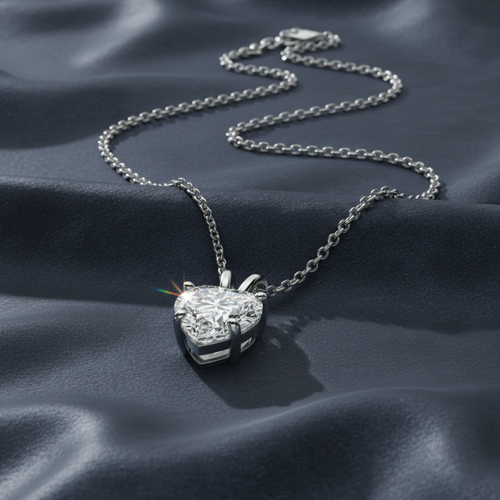 Romantic Ethical Diamond Pendant Necklace