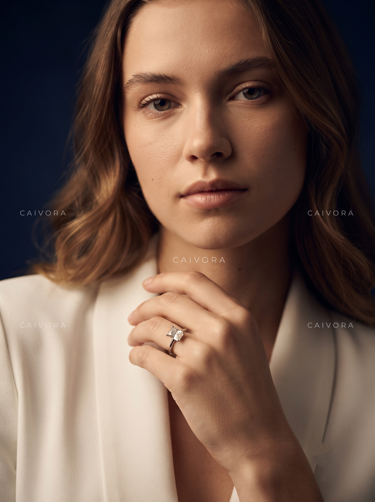 Radiant Cut Four Prong Solitaire Engagement Ring