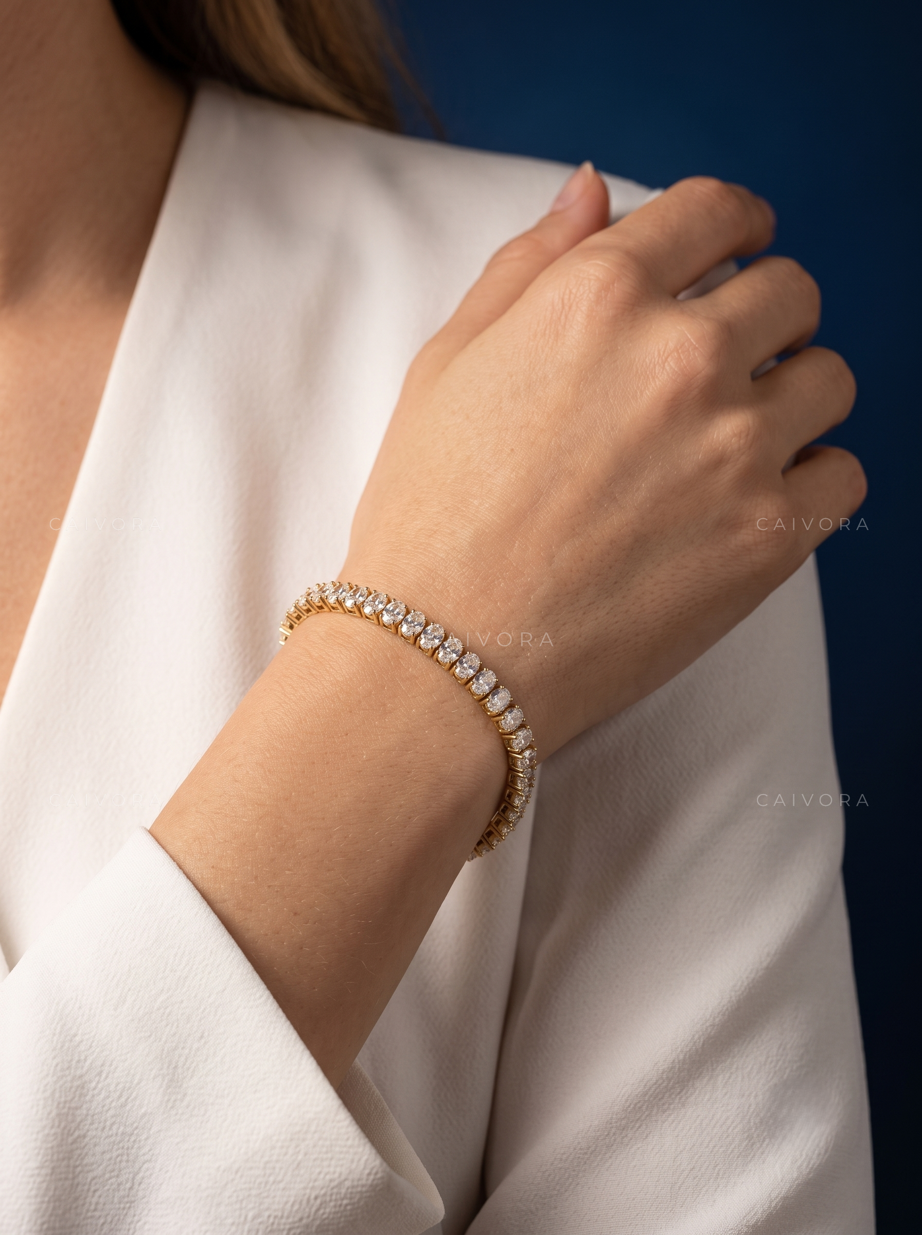 Oval Brilliance Tennis Bracelet