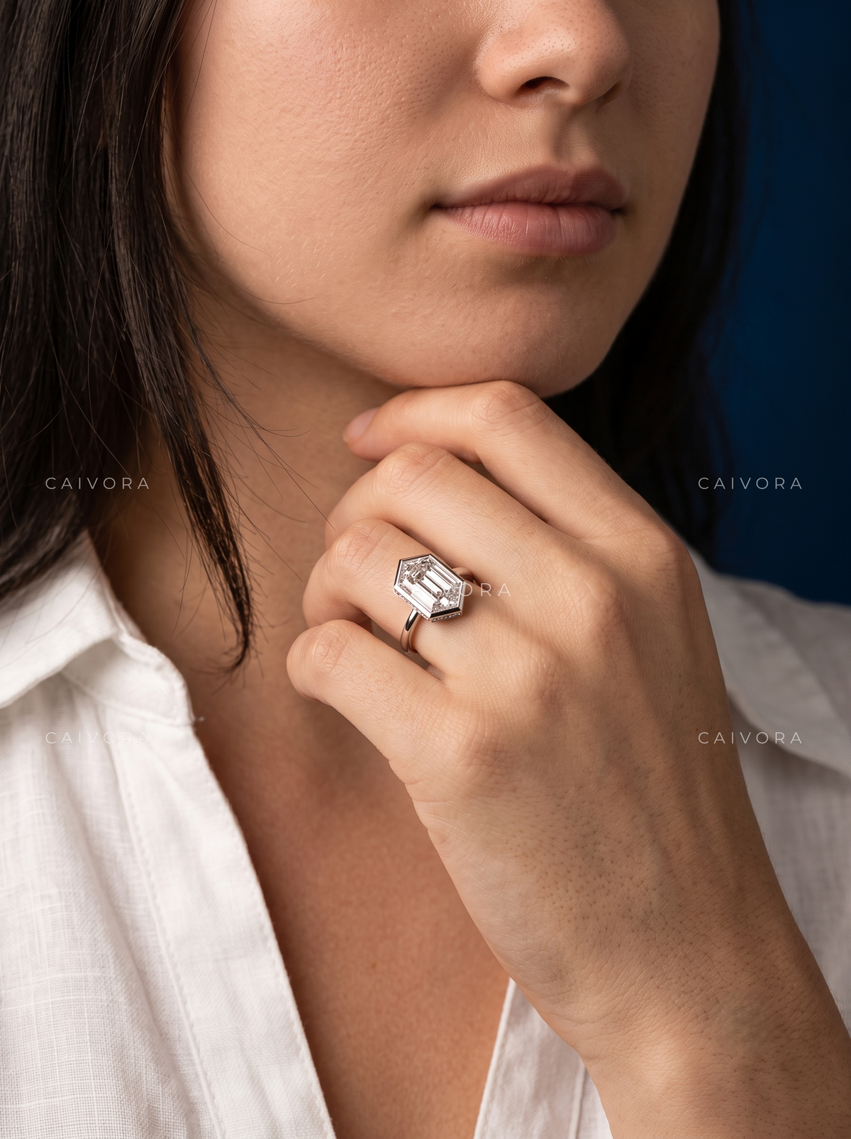 Contemporary Geometry with an Elongated Hexagon Center
