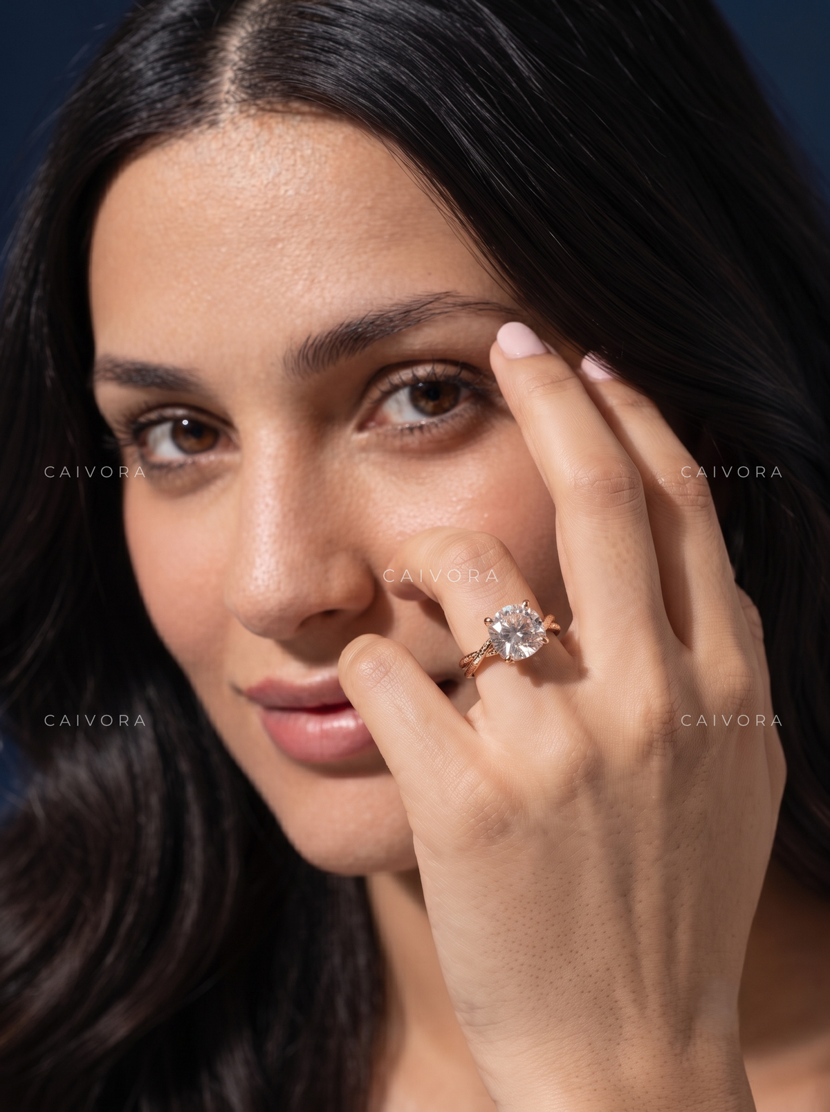 Velvet Radiance Kosina Engagement Ring with a Cushion Cut Diamond