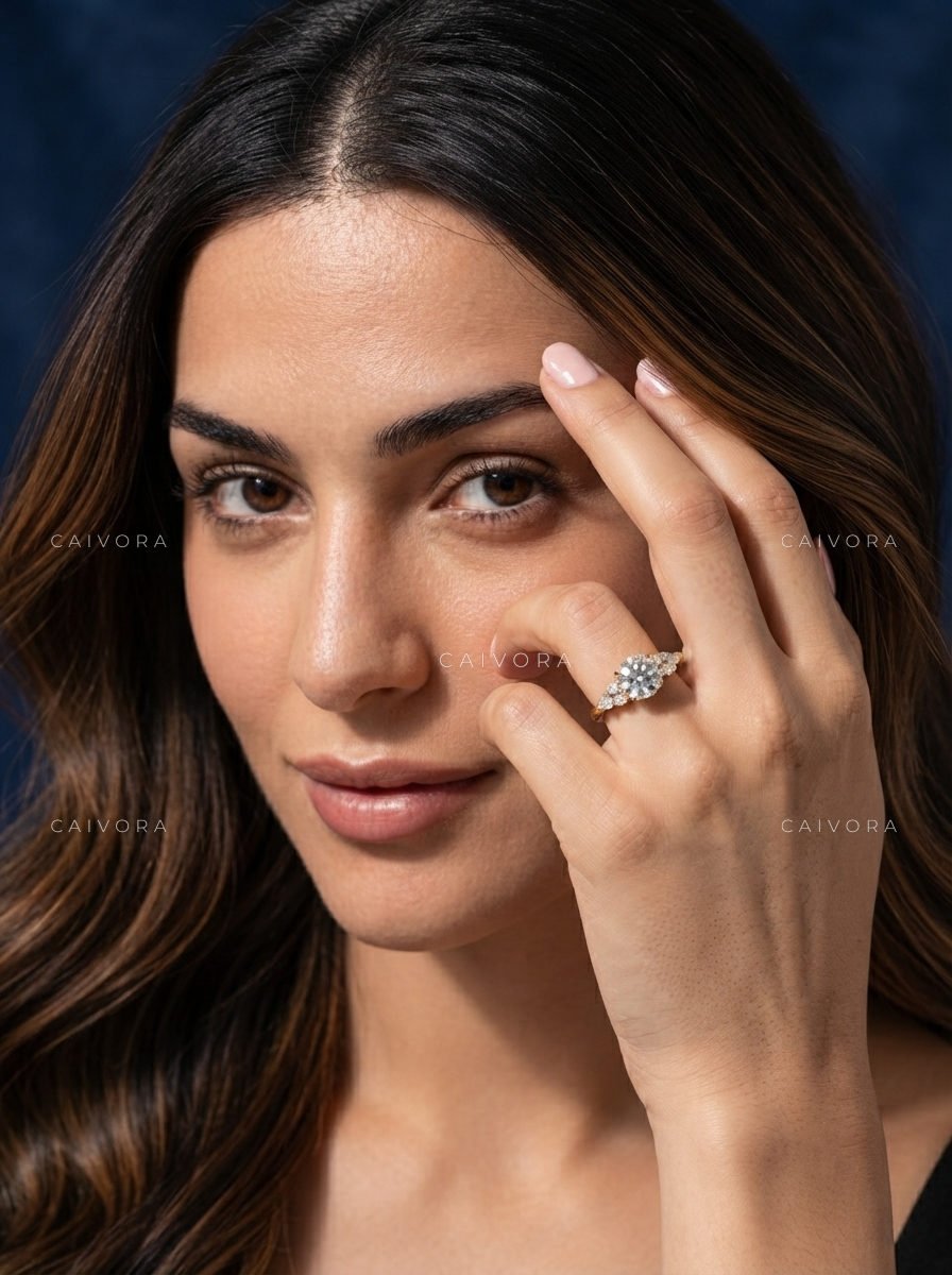 Classic Elegance Meets Latin-Inspired Design in This Portuguese Cut Engagement Ring
