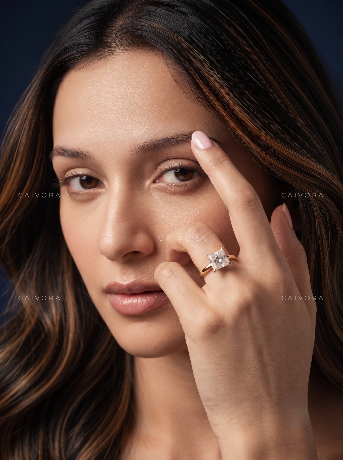 Princess Cut Four Prong Solitaire Engagement Ring