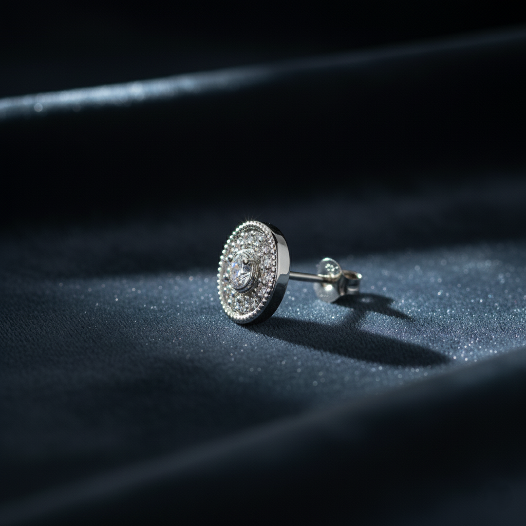 Gorgeous Diamond Halo Stud Earrings