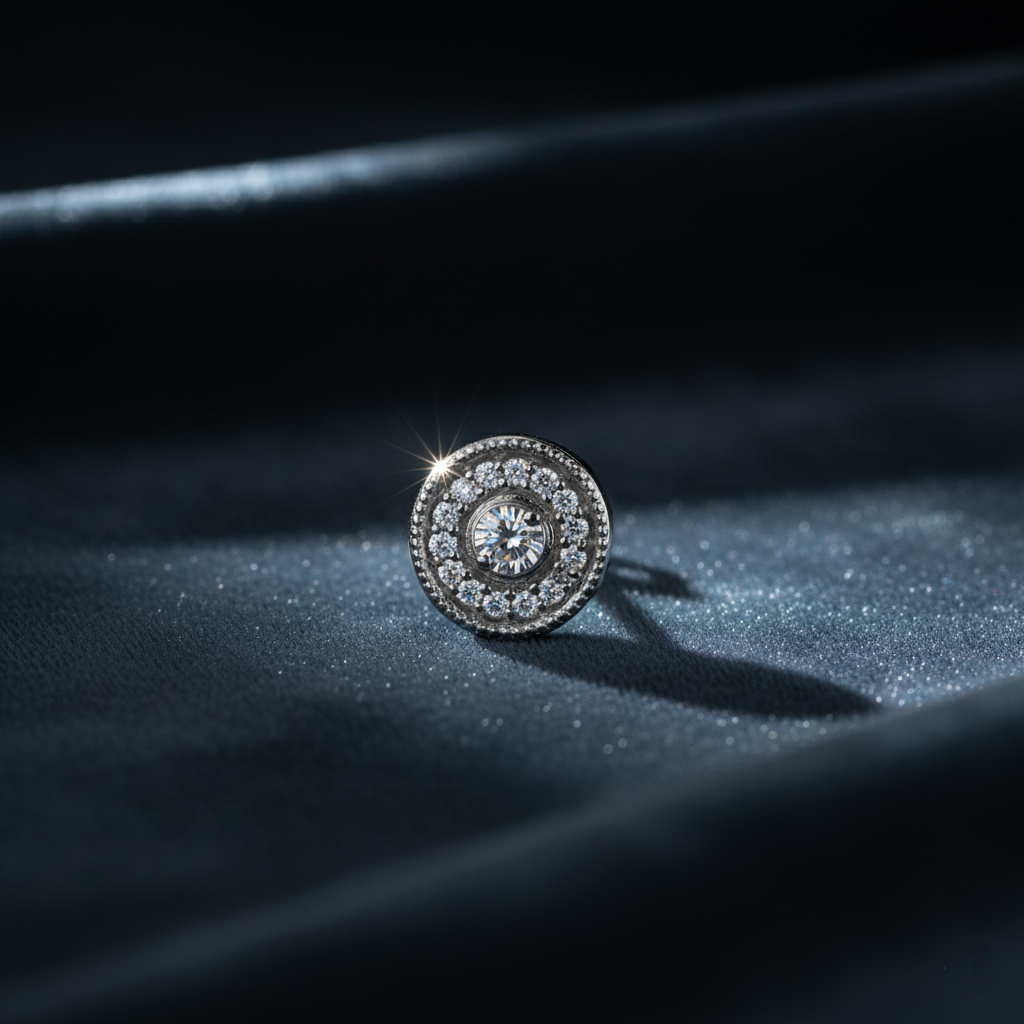 Gorgeous Diamond Halo Stud Earrings