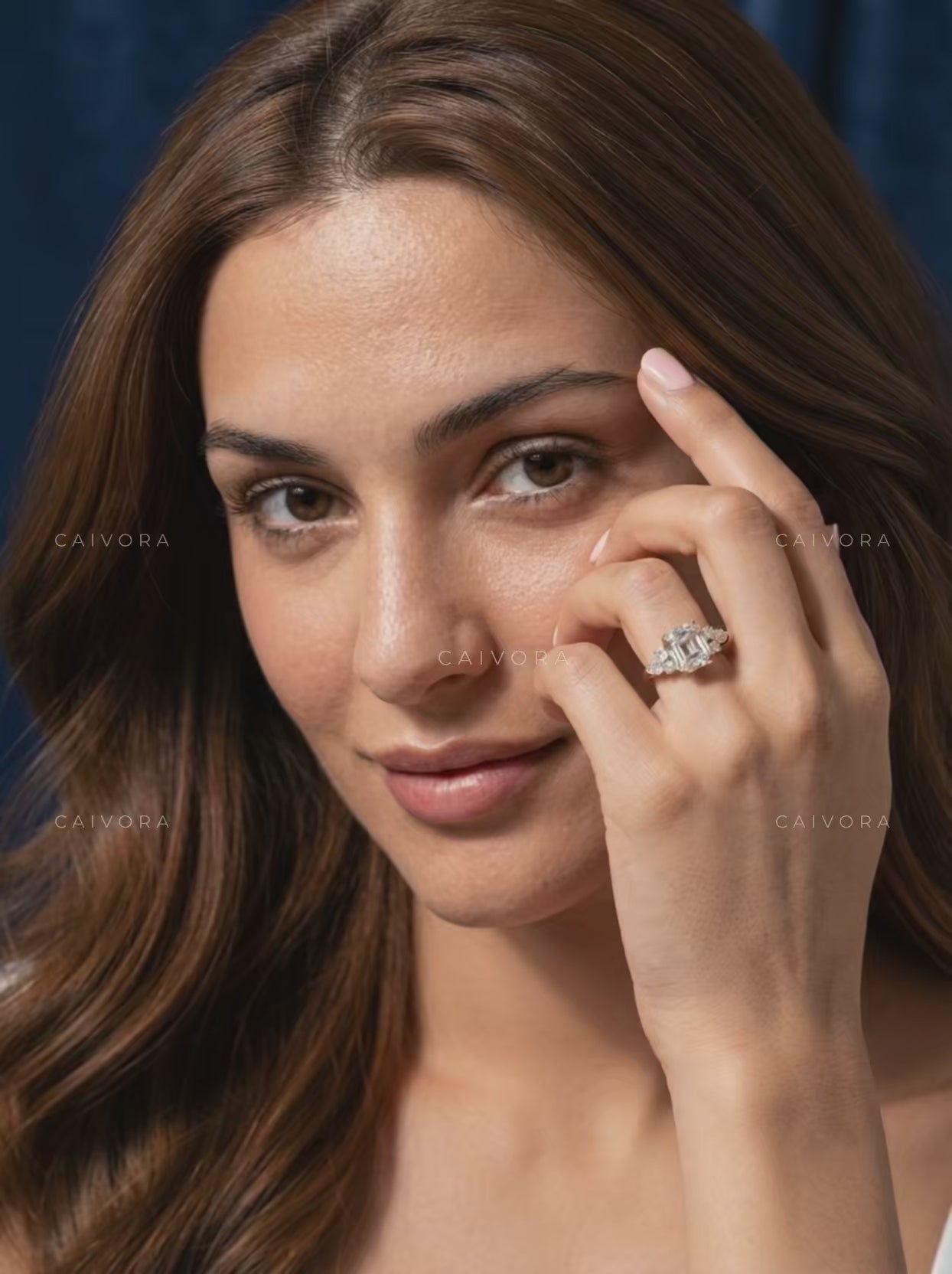 Distinctive Triana Engagement Ring Showcasing an Asscher Cut Diamond