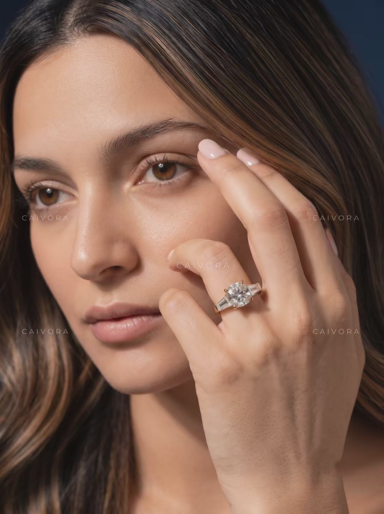 Soft Geometry with a Cushion Cut Center Diamond