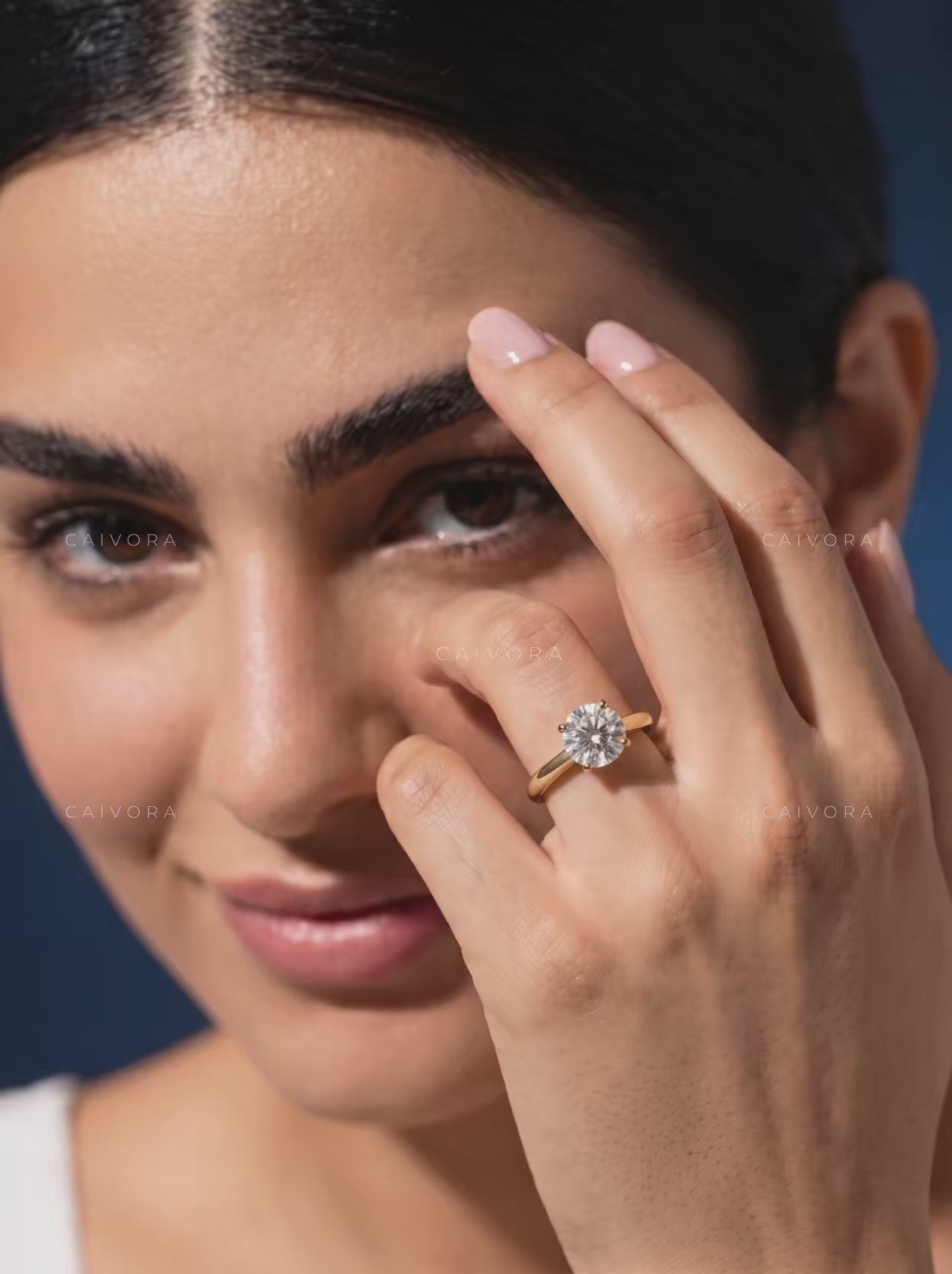 Round Cut Four Prong Classic Solitaire Engagement Ring
